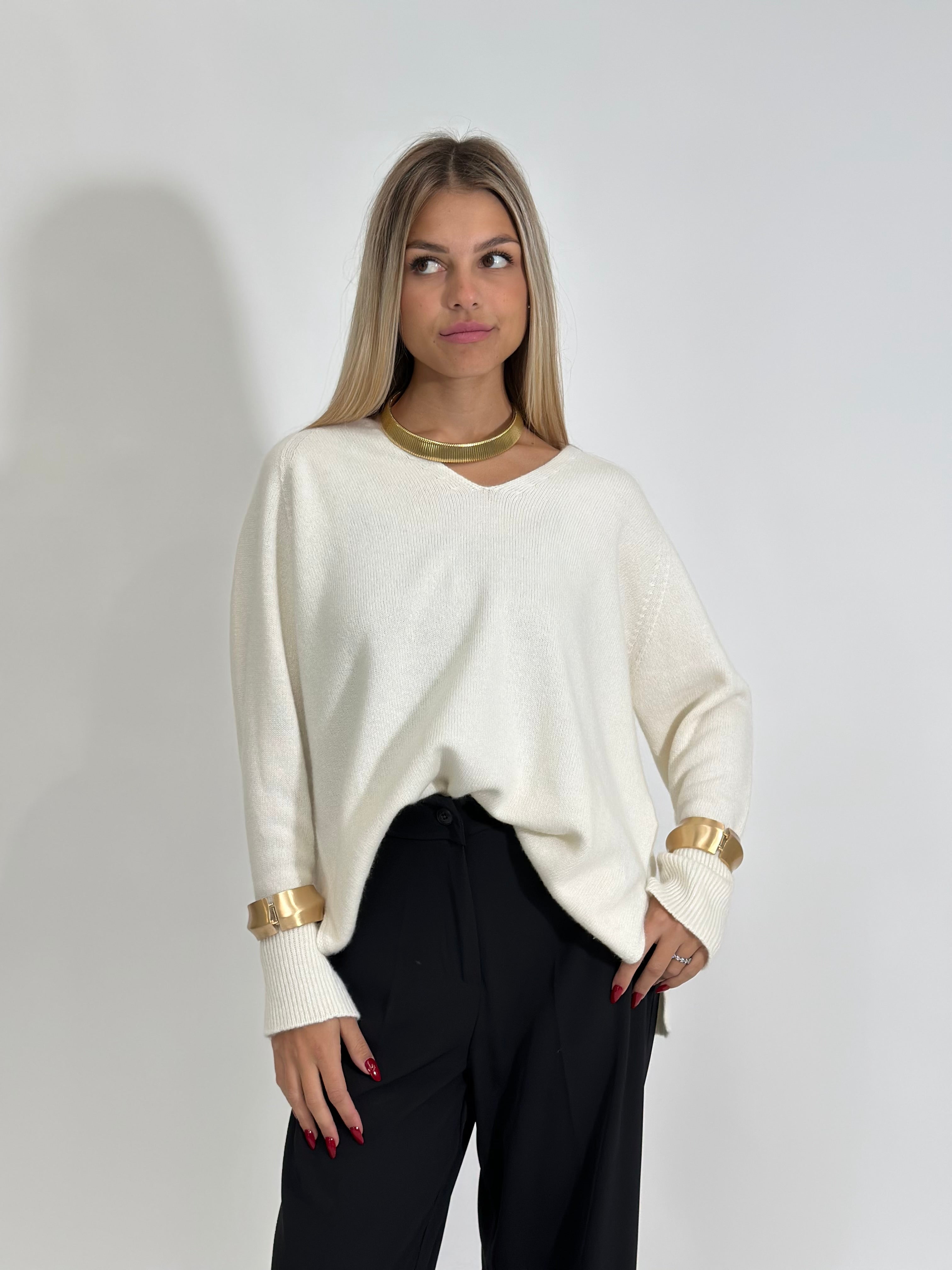Maglia Cashmere 6617 PANNA