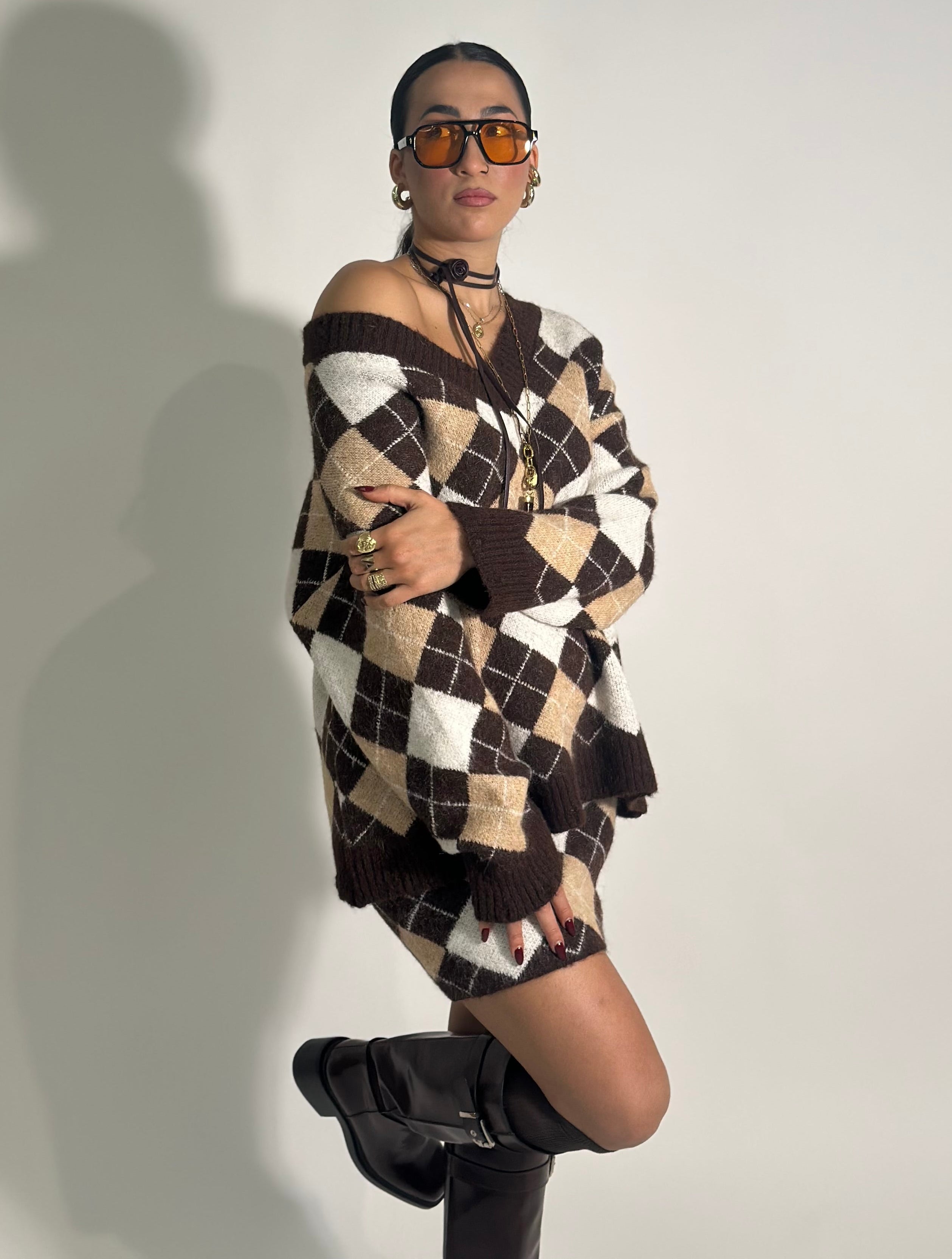 Completo rombi 2595 MORO