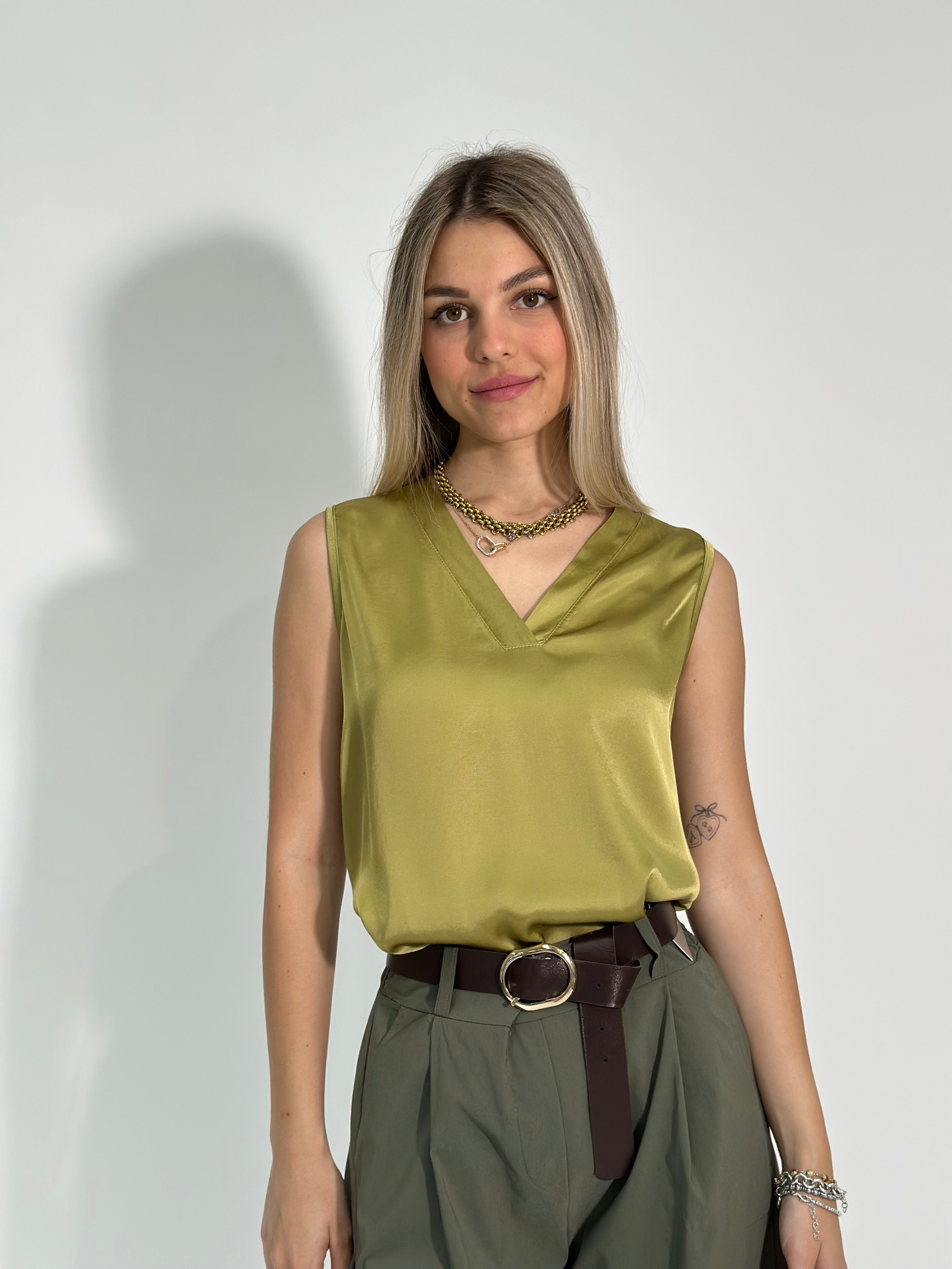 Maglia satin V 82209