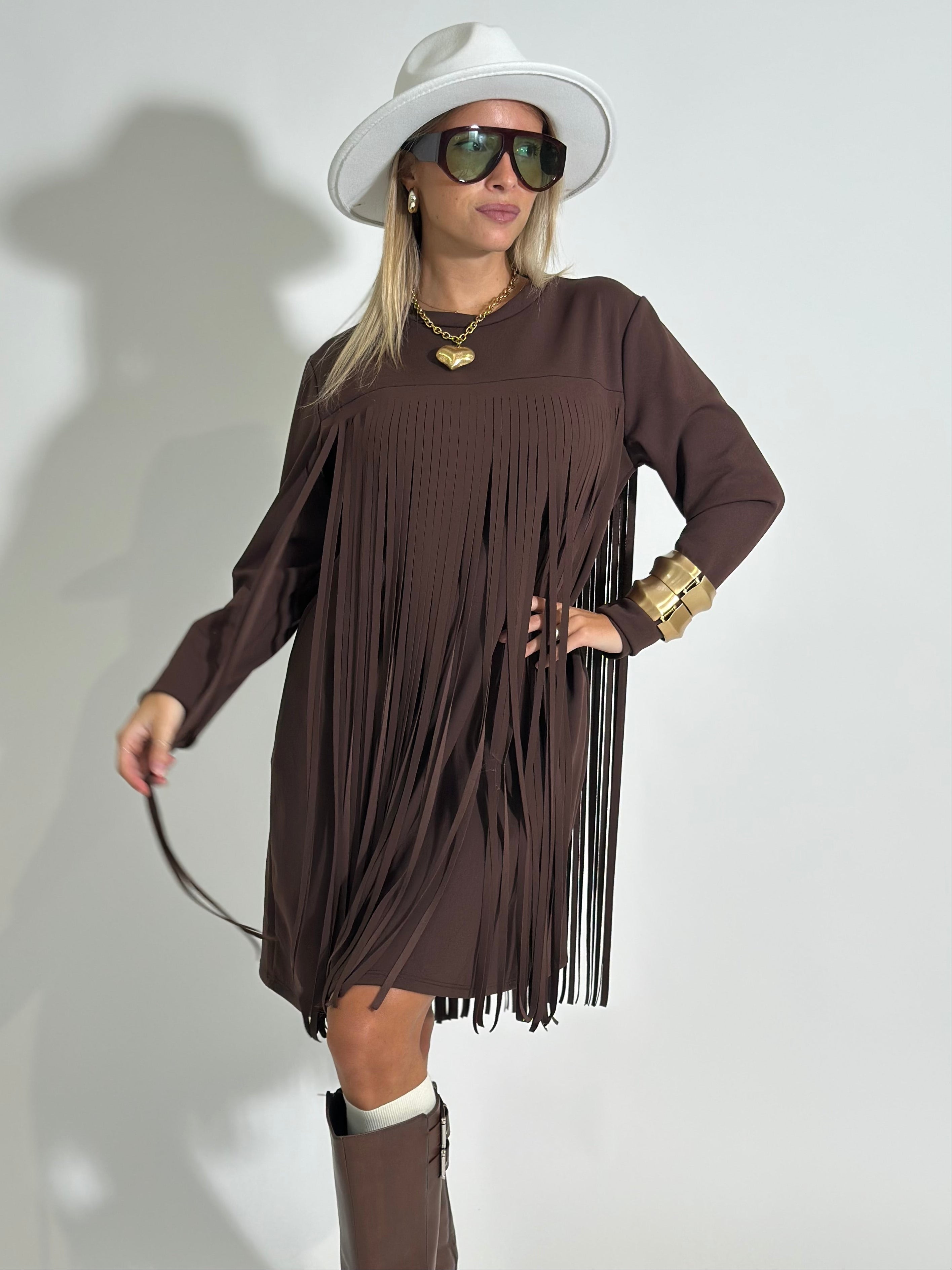 Abito frange 55808 MORO