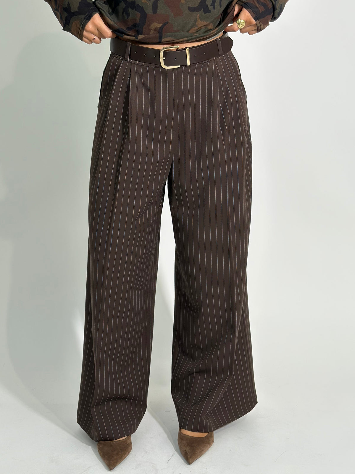 Pantalone gessato 7158