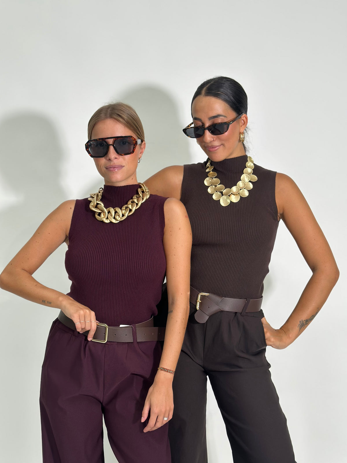 Maglia smanicata costina 5299