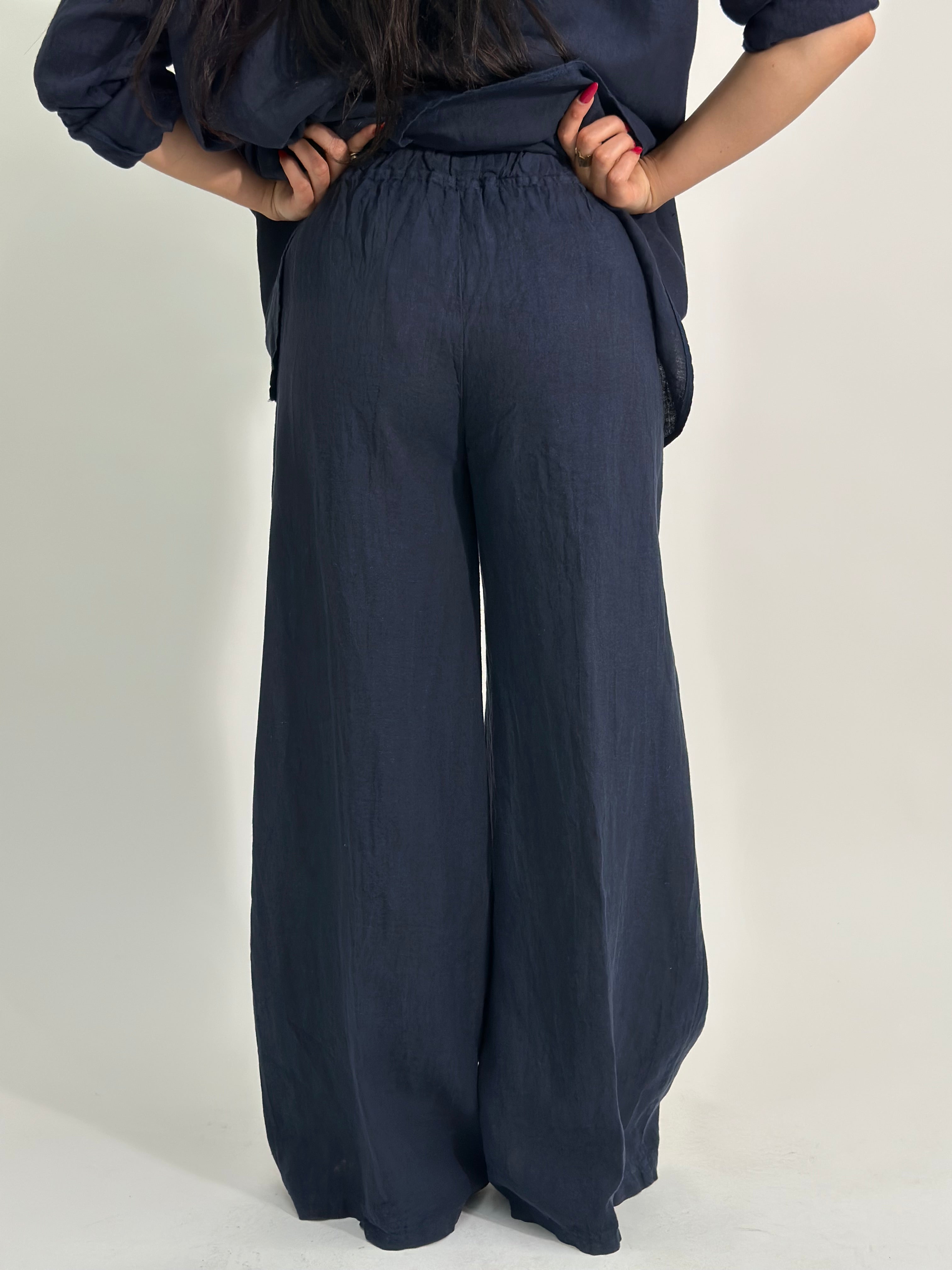 Pantalone puro lino 23825