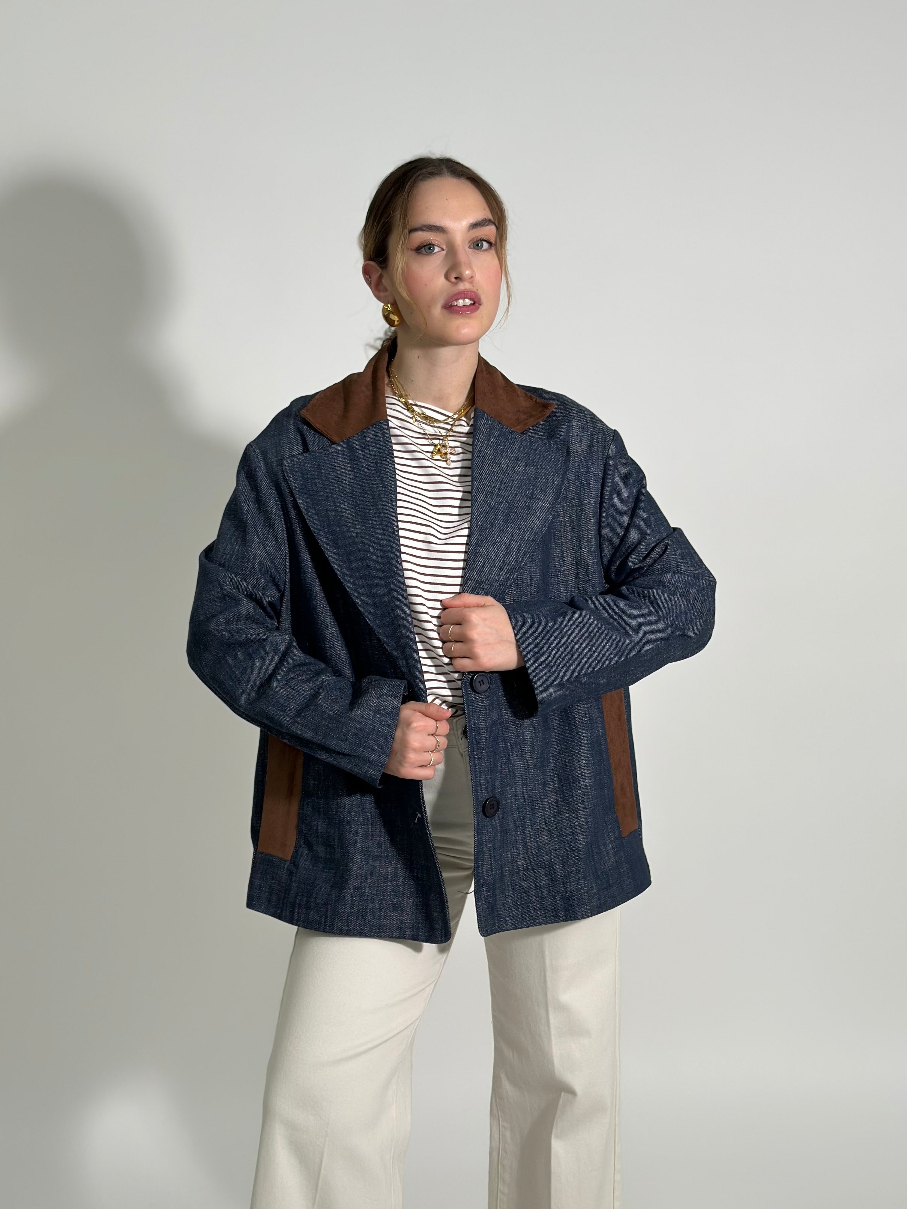 Giacca  denim over 78244