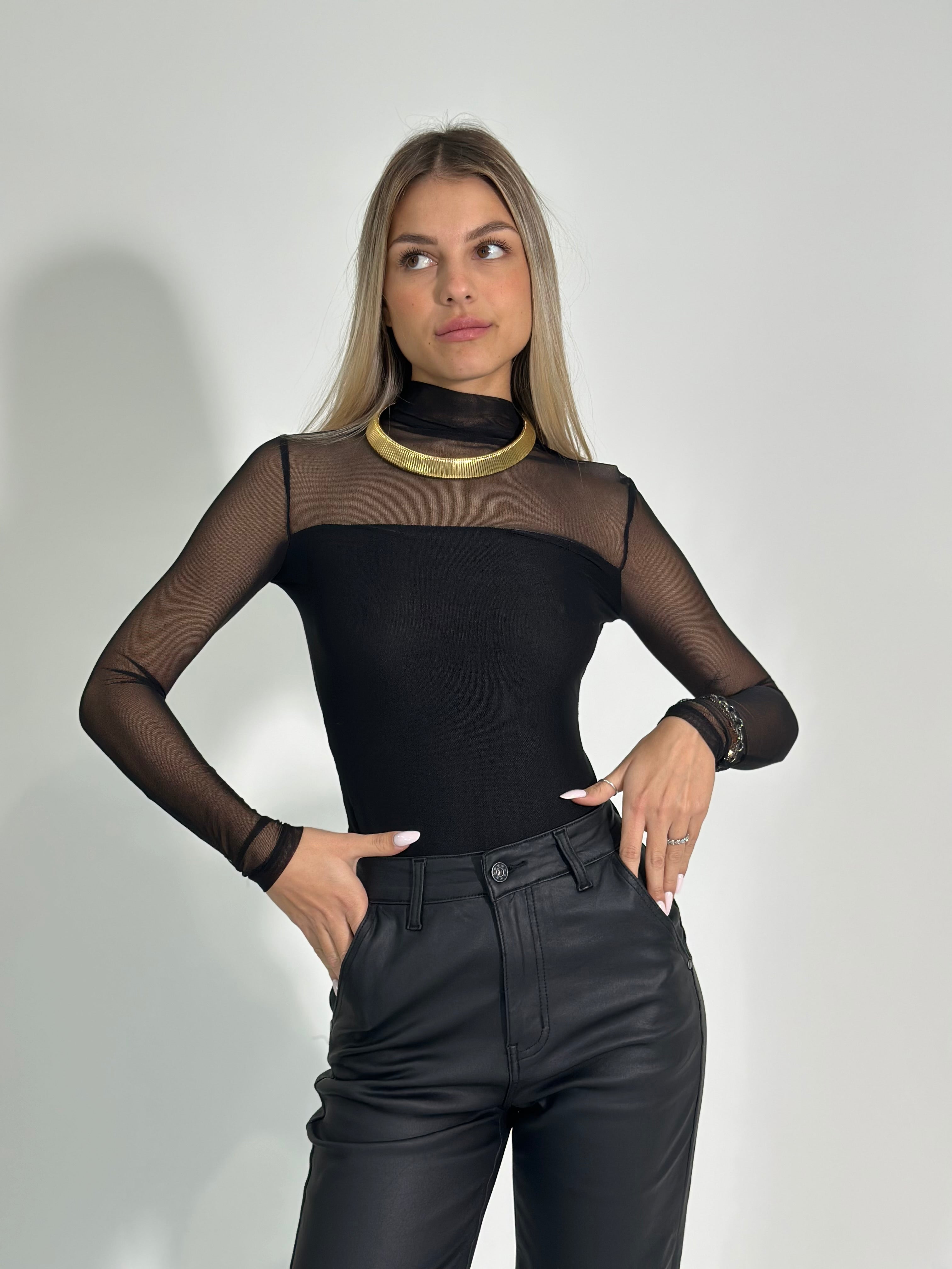 Body tulle 0017 NERO