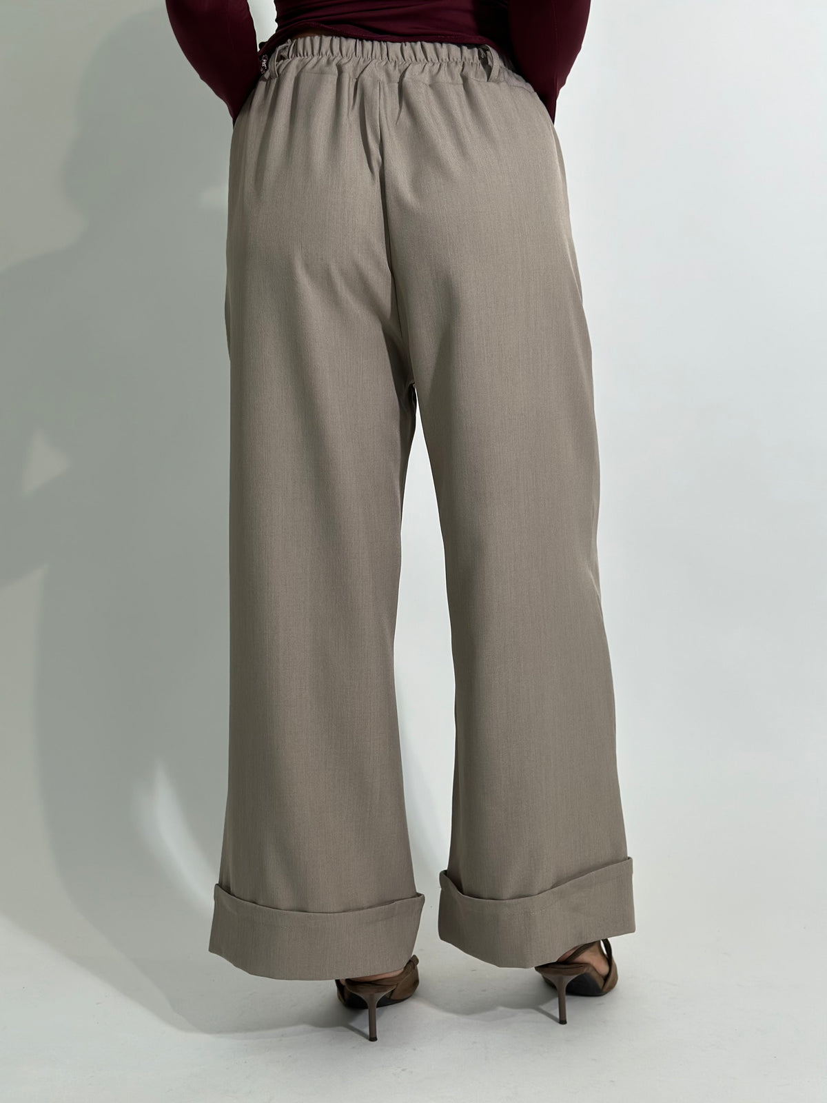 Pantalone risvolto 26521 TAUPE