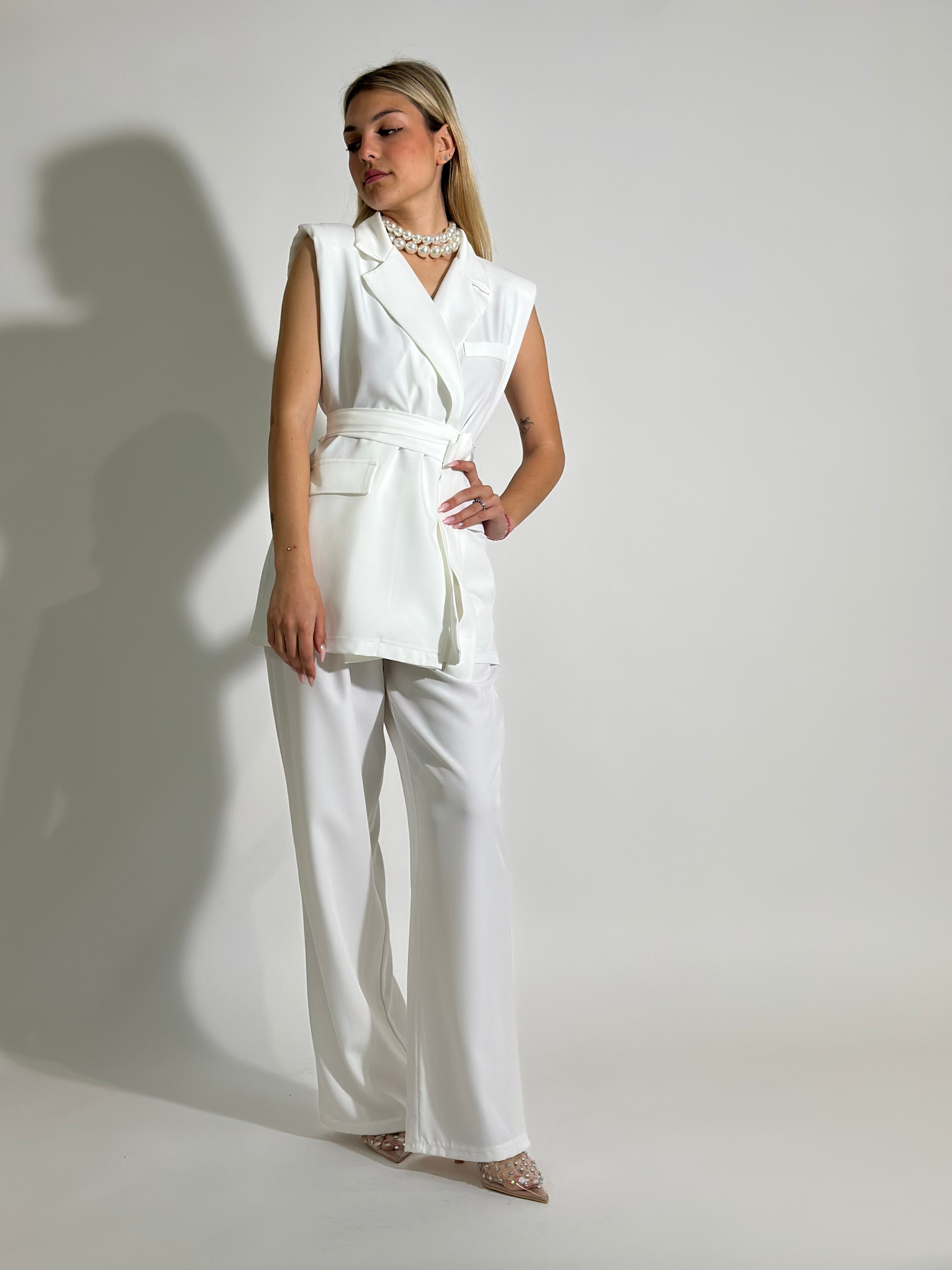 Completo smanicato 5687 BIANCO