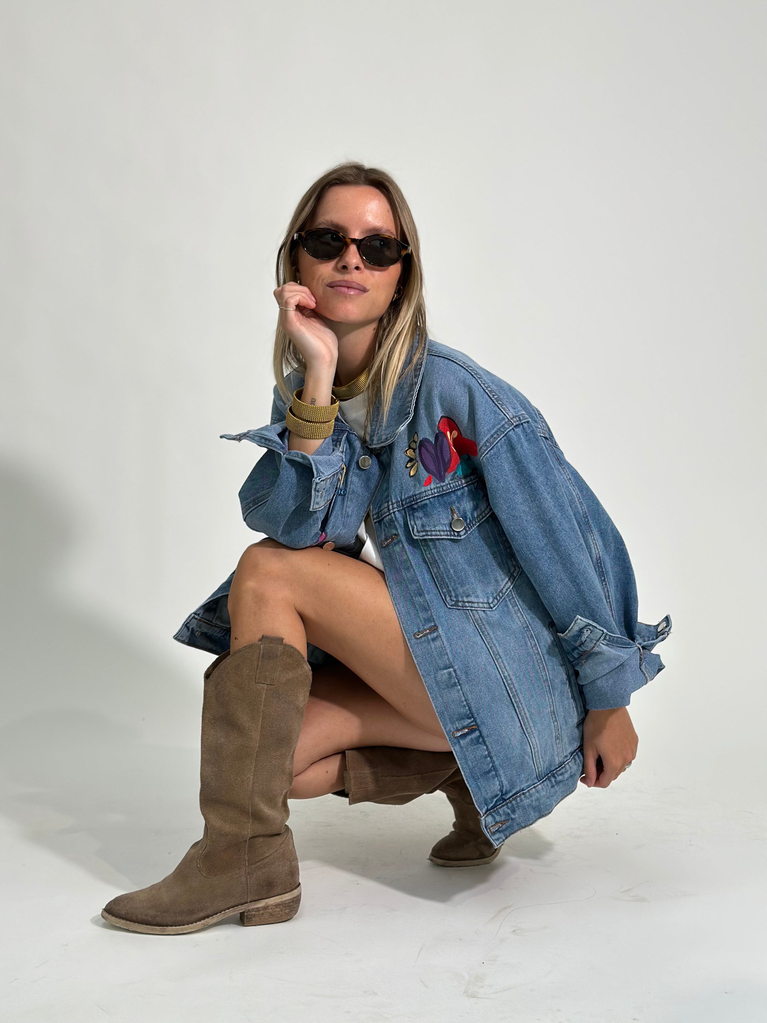 Giacca denim love 20118