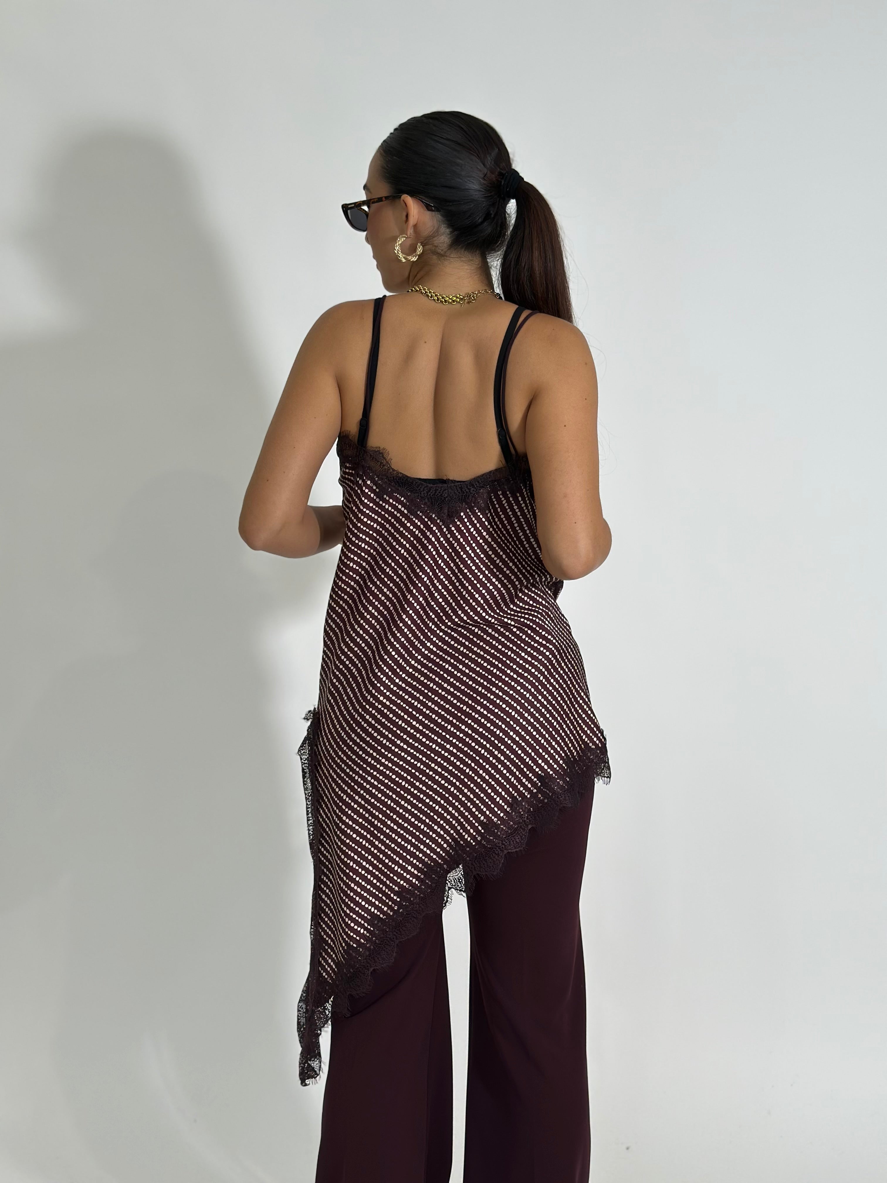 Top pizzo pois 19652