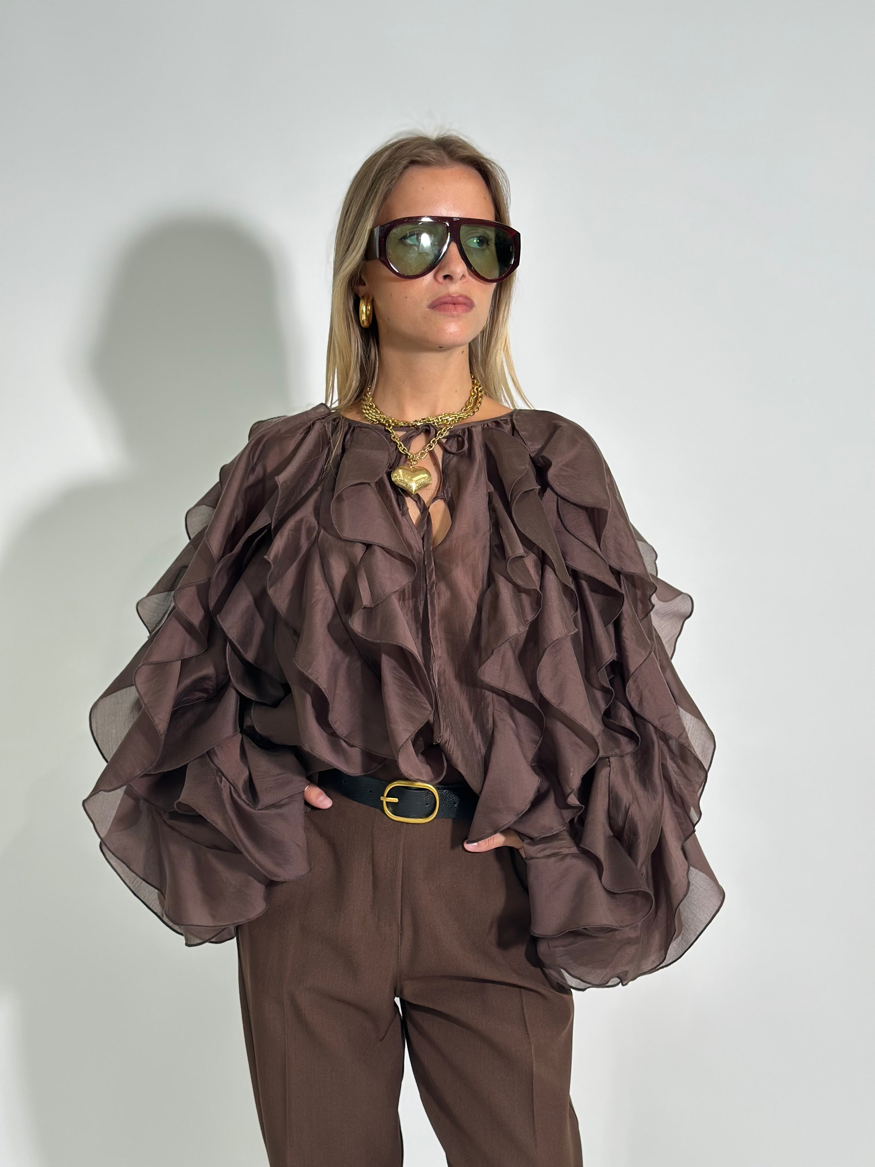Camicia rouge 305 MARRONE