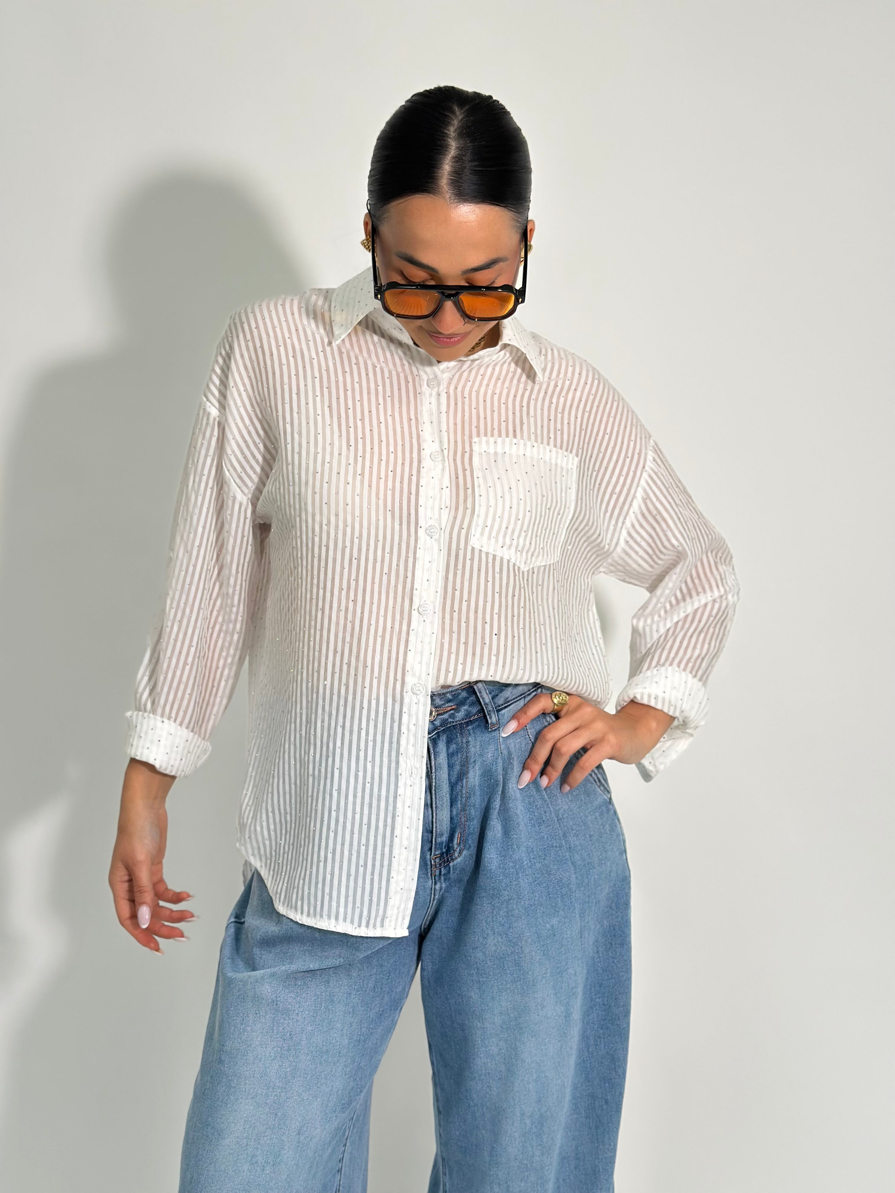 Camicia strass K435