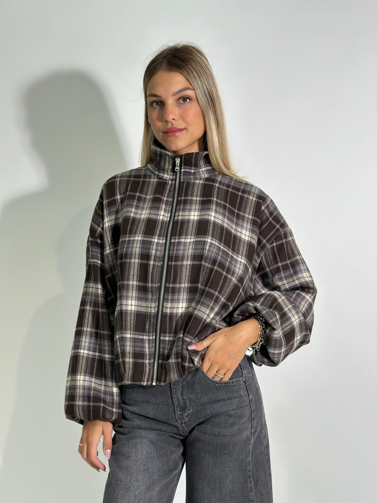 Giacca madras 16216 MORO