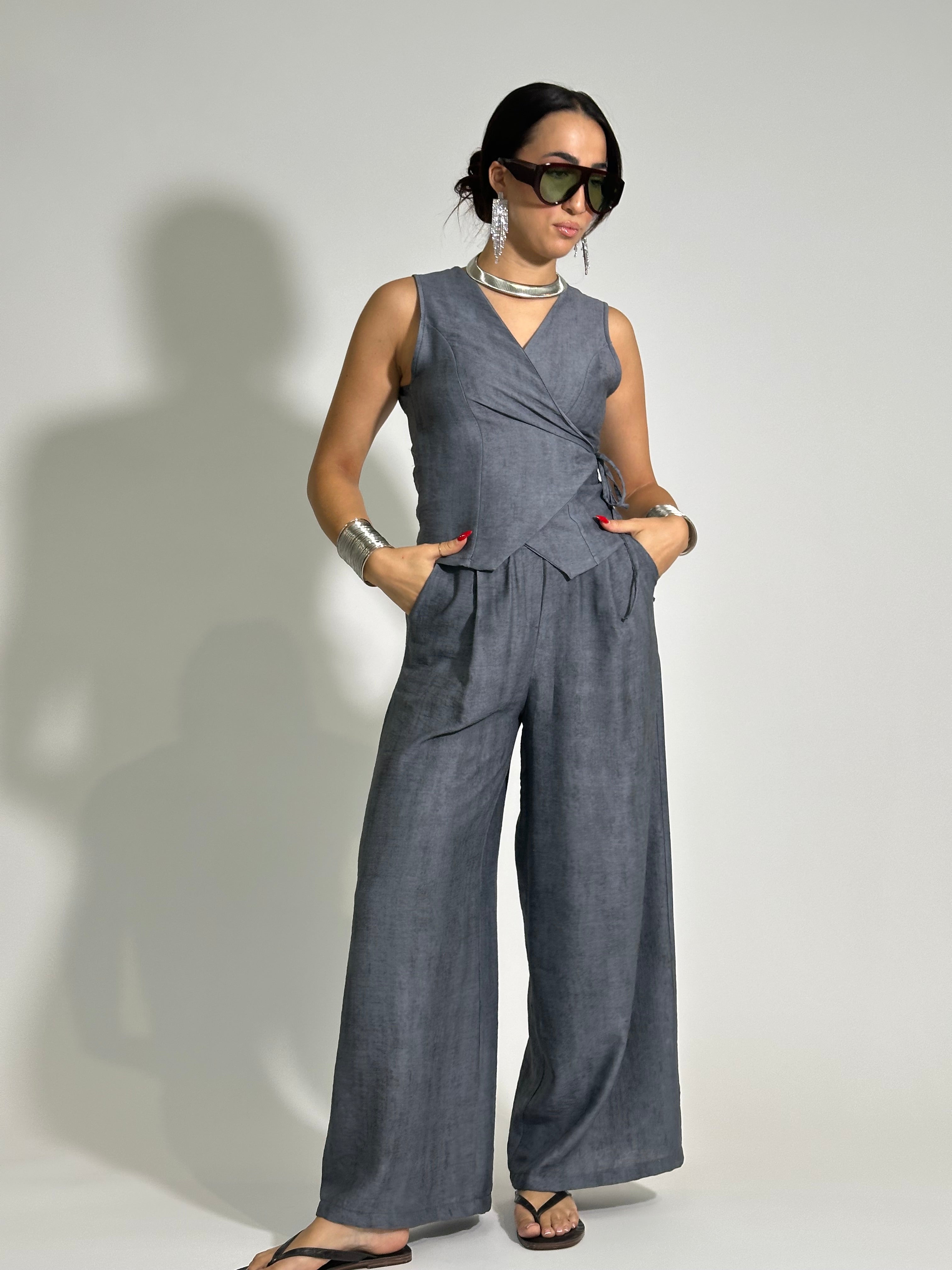 Completo gilet 3917 GRIGIO
