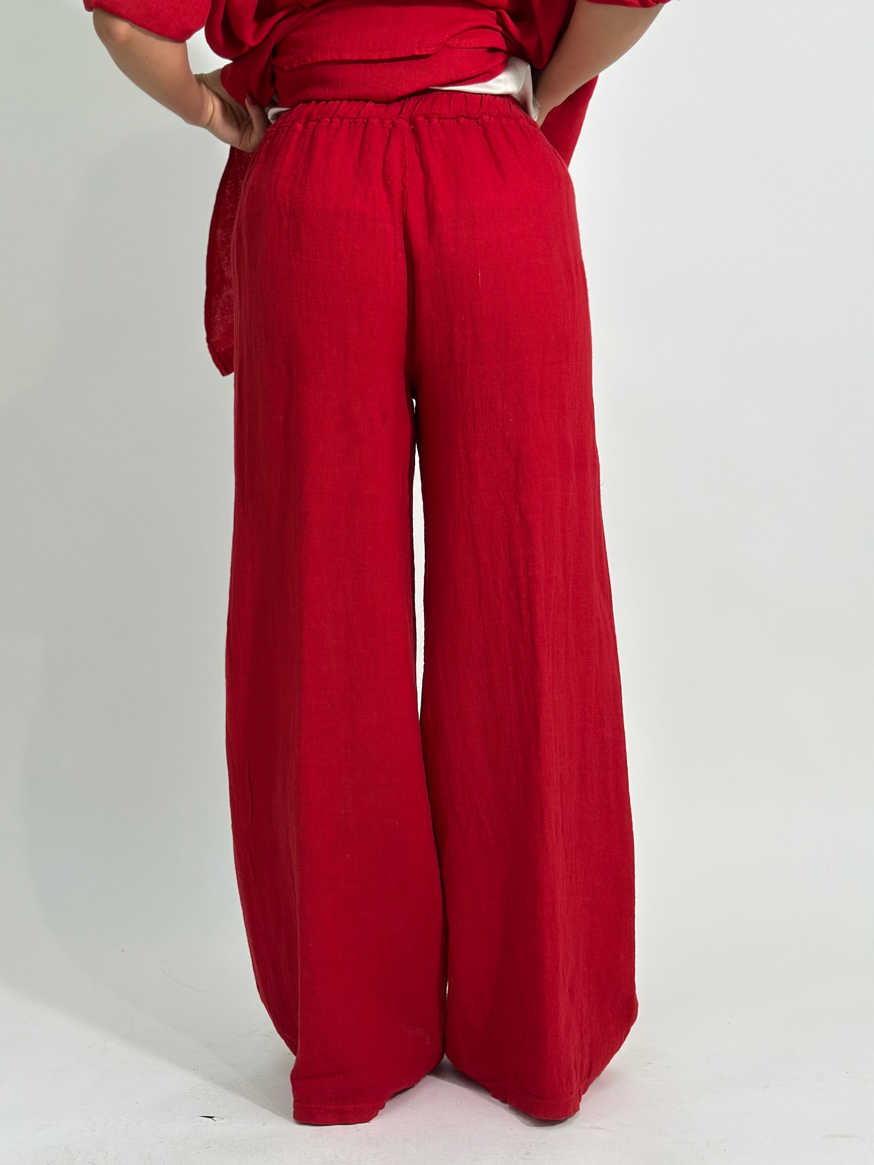 Pantalone puro lino 23825