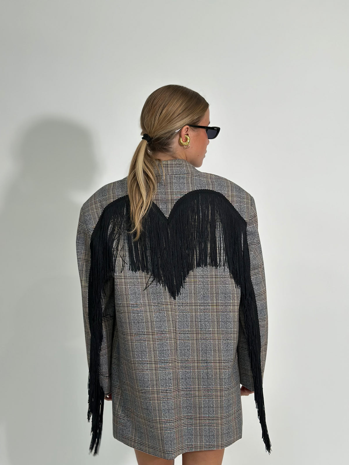 Giacca virale tartan Lumina 5936 GRIGIO