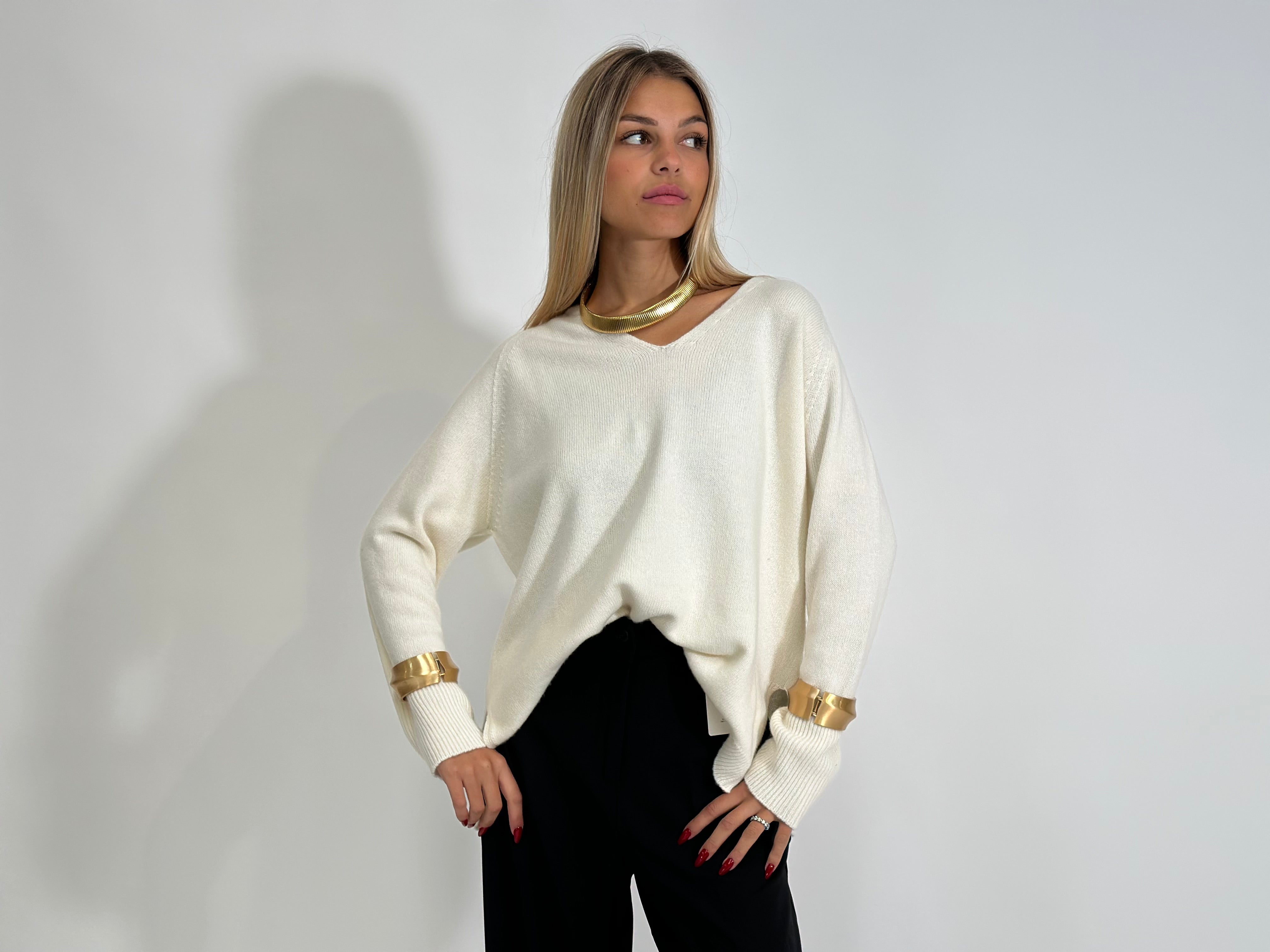 Maglia Cashmere 6617 PANNA