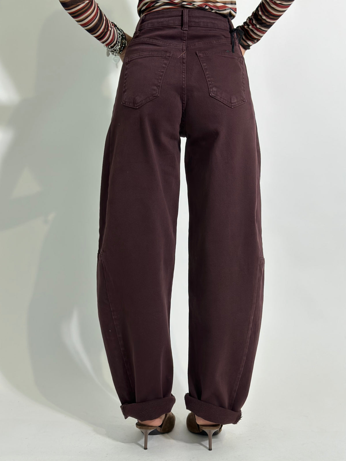 Jeans baloon 2213-26 BORDO'