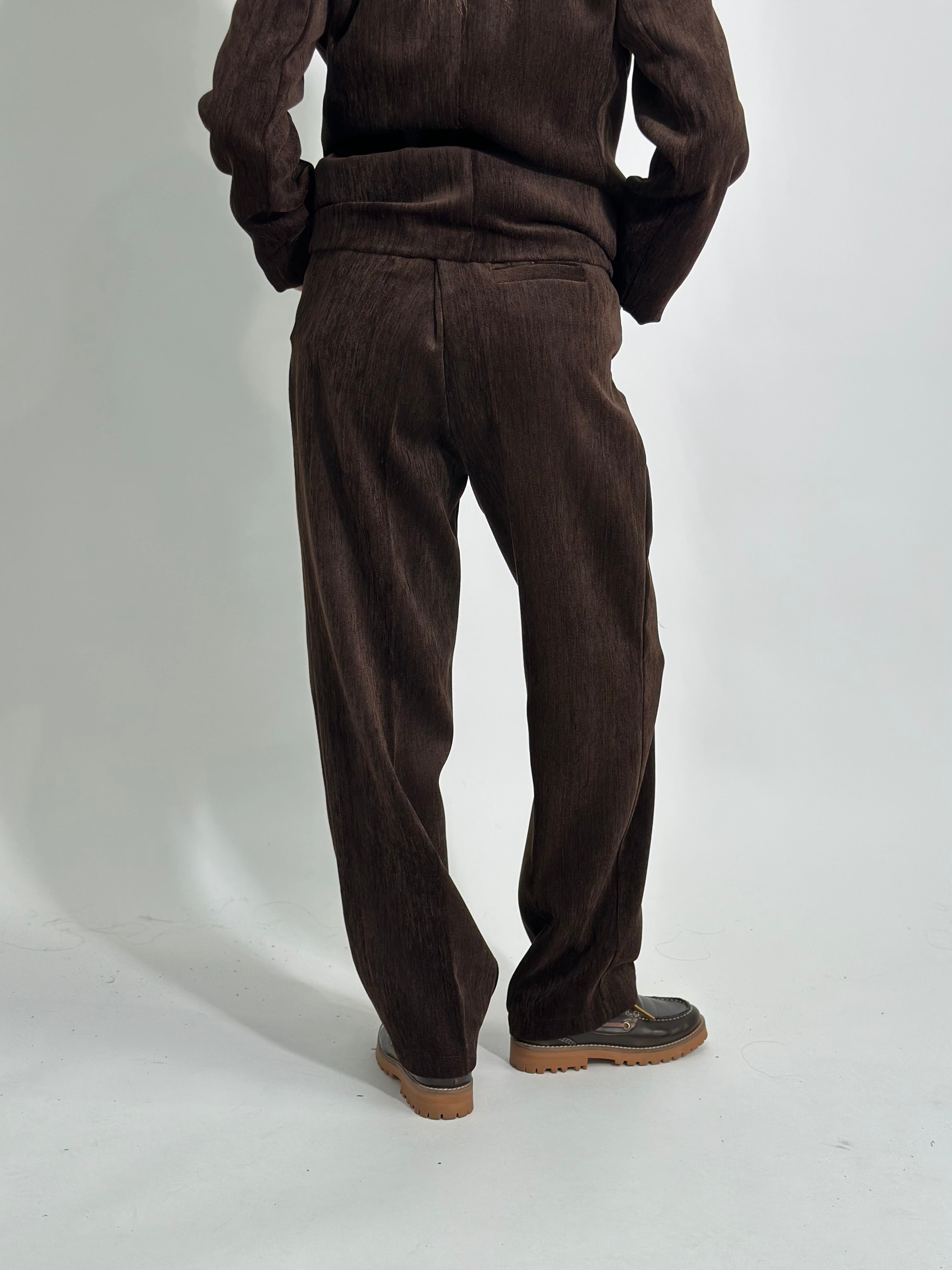 Pantalone velour 5188 MARRONE