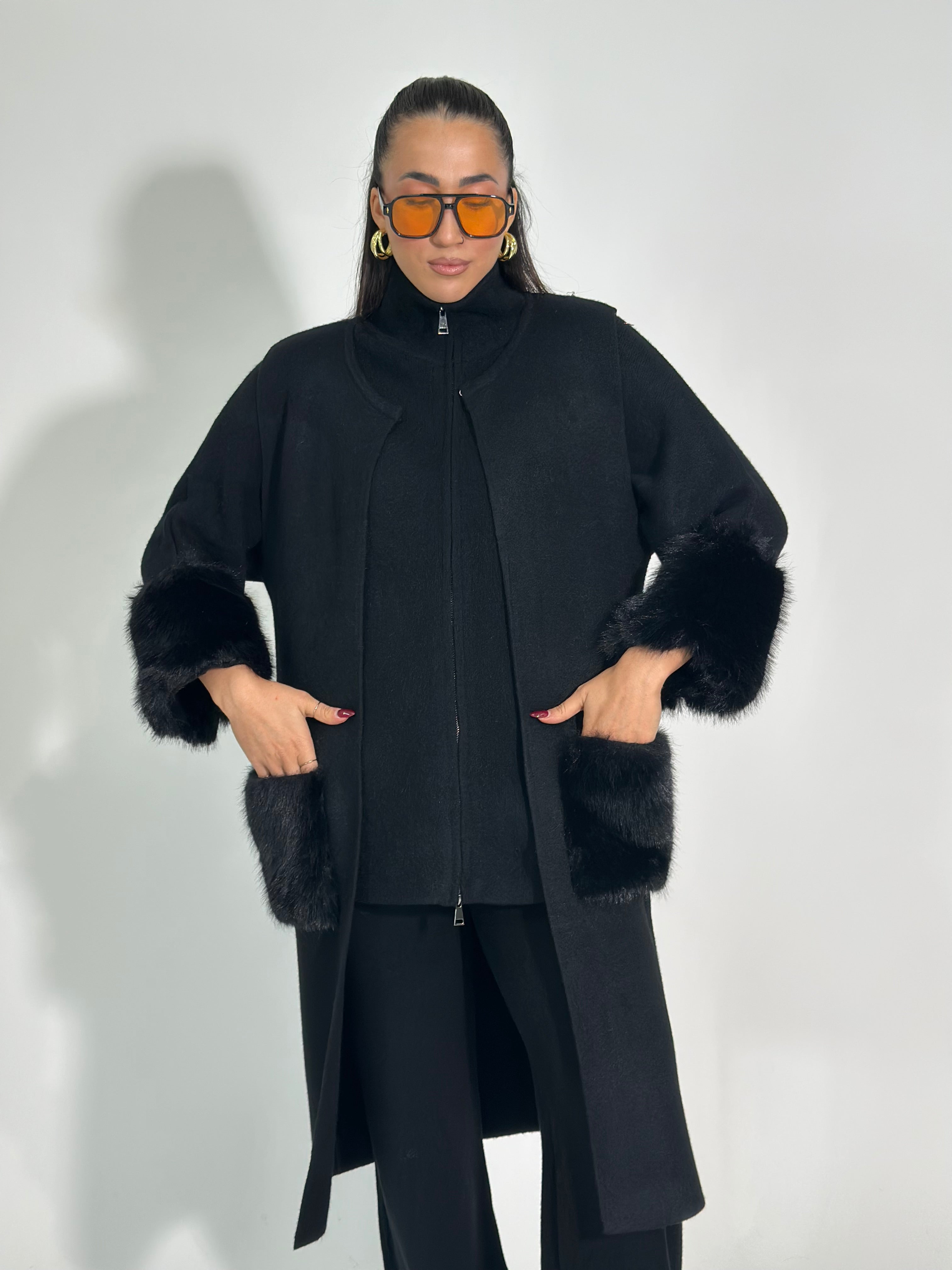 Gilet tasche C689 NERO