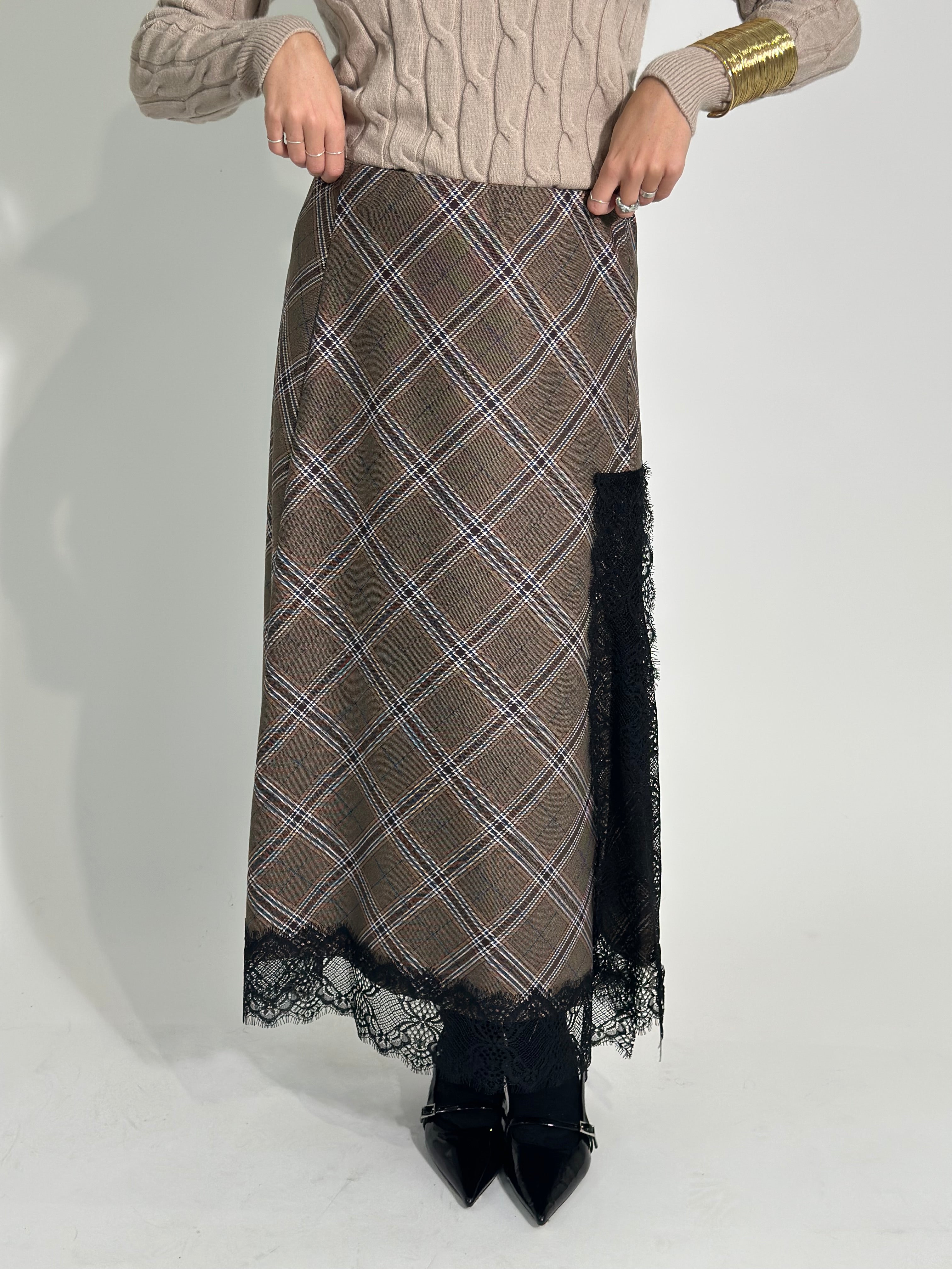 Gonna tartan pizzo 4759