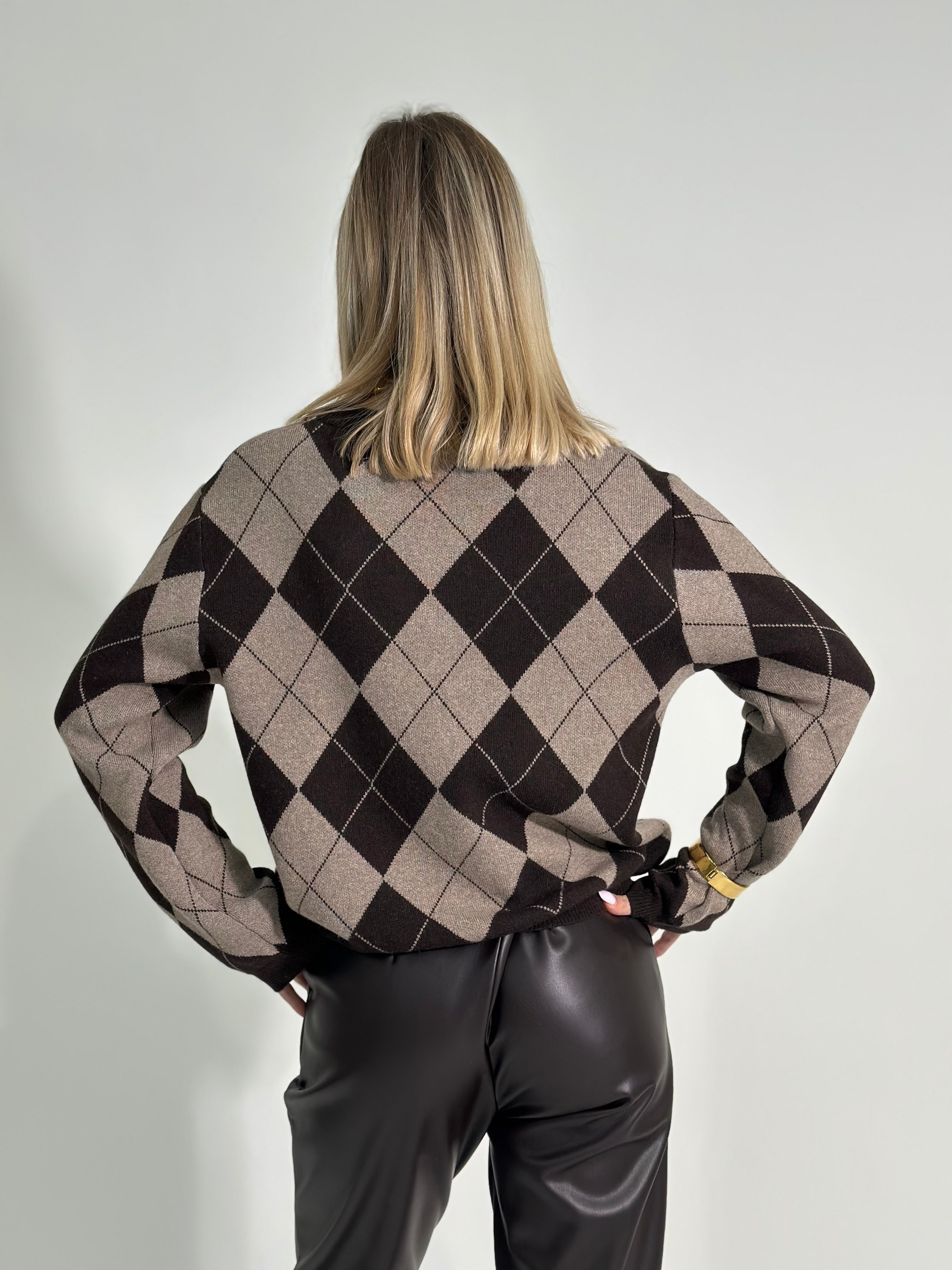 Maglia rombi 25136 MORO