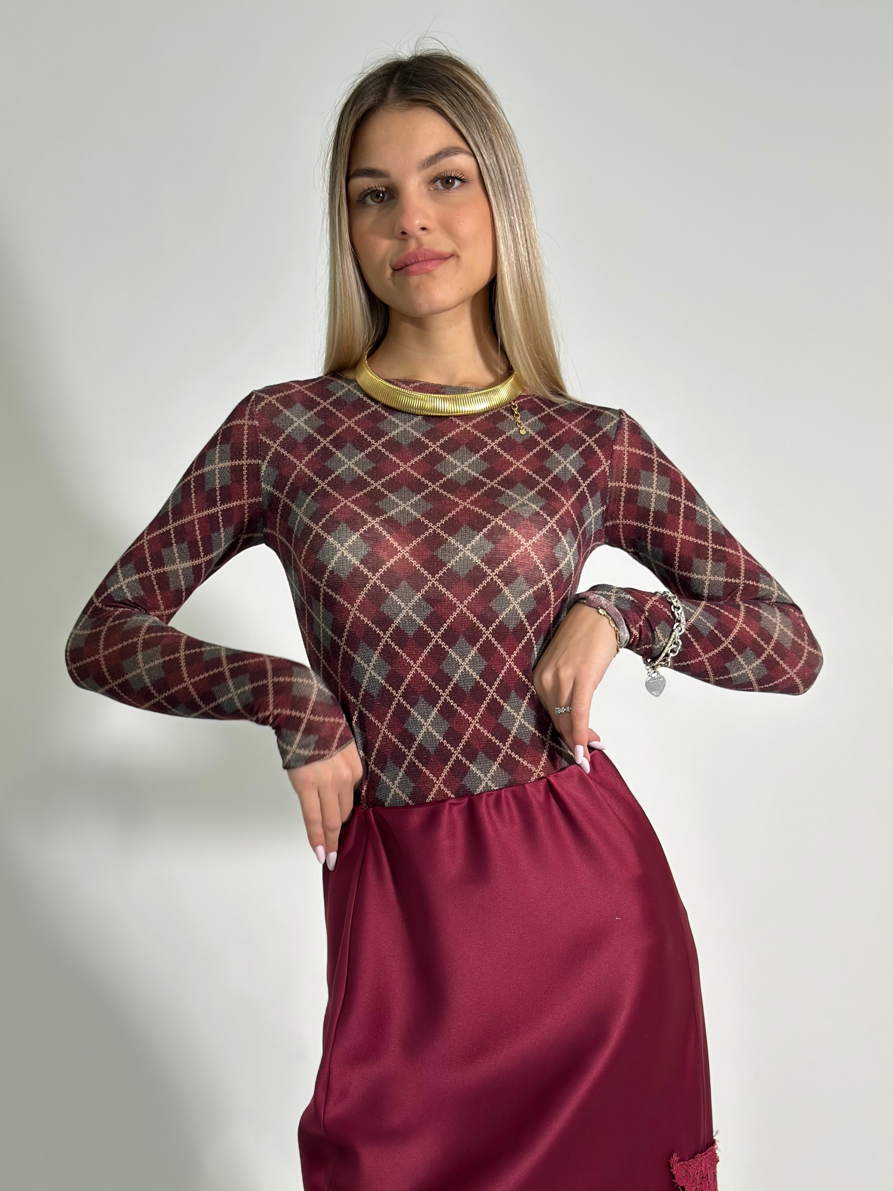 Light cashmere fantasia 4950 BURGUNDY