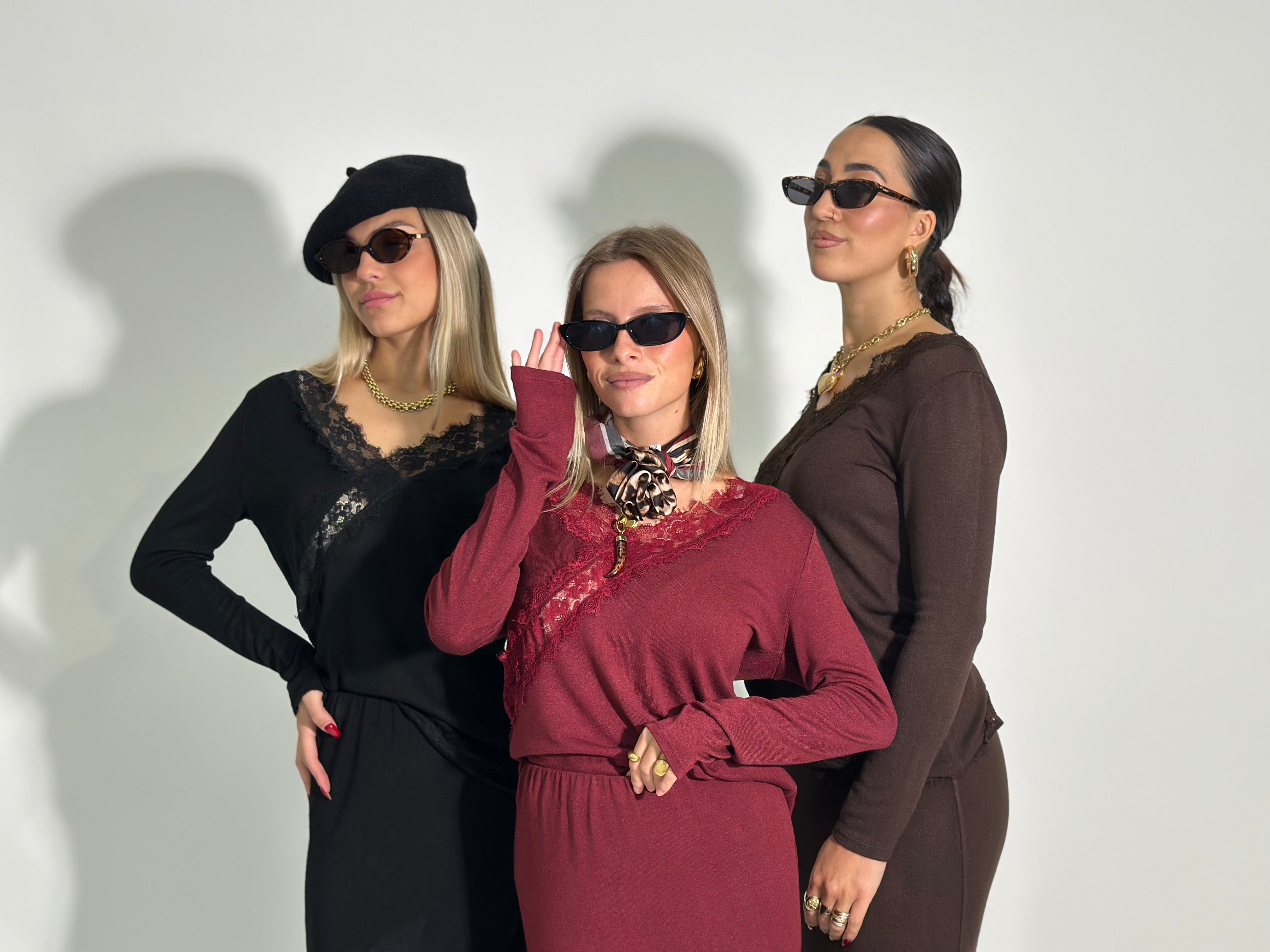 Maglia V pizzo 60550