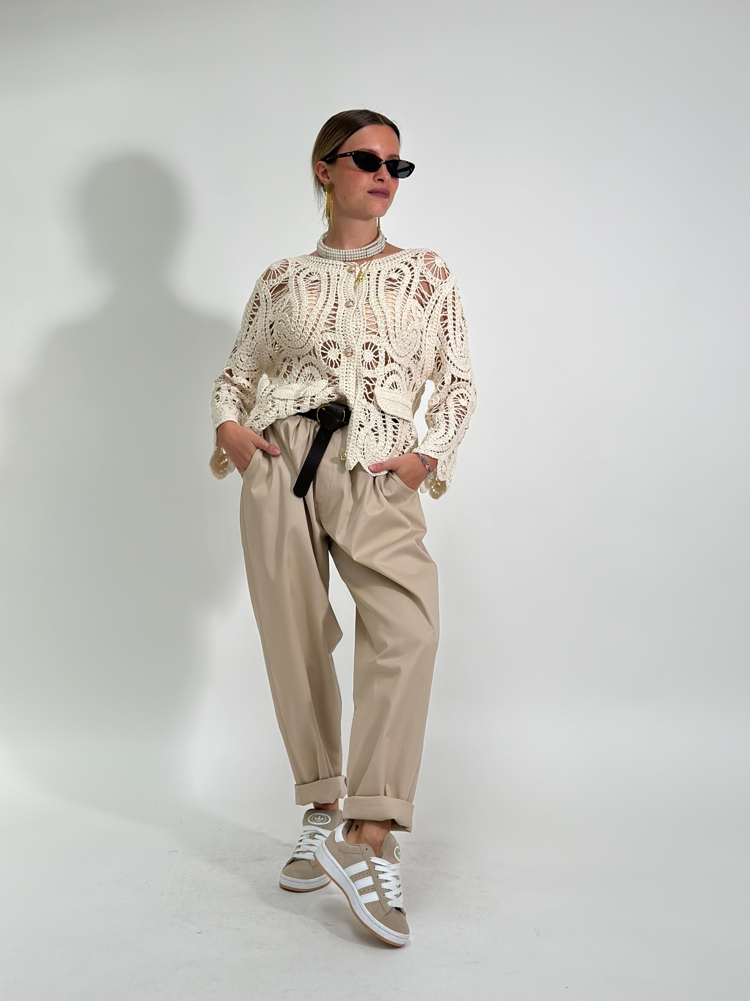 Pantalone gabardine 3297 BEIGE