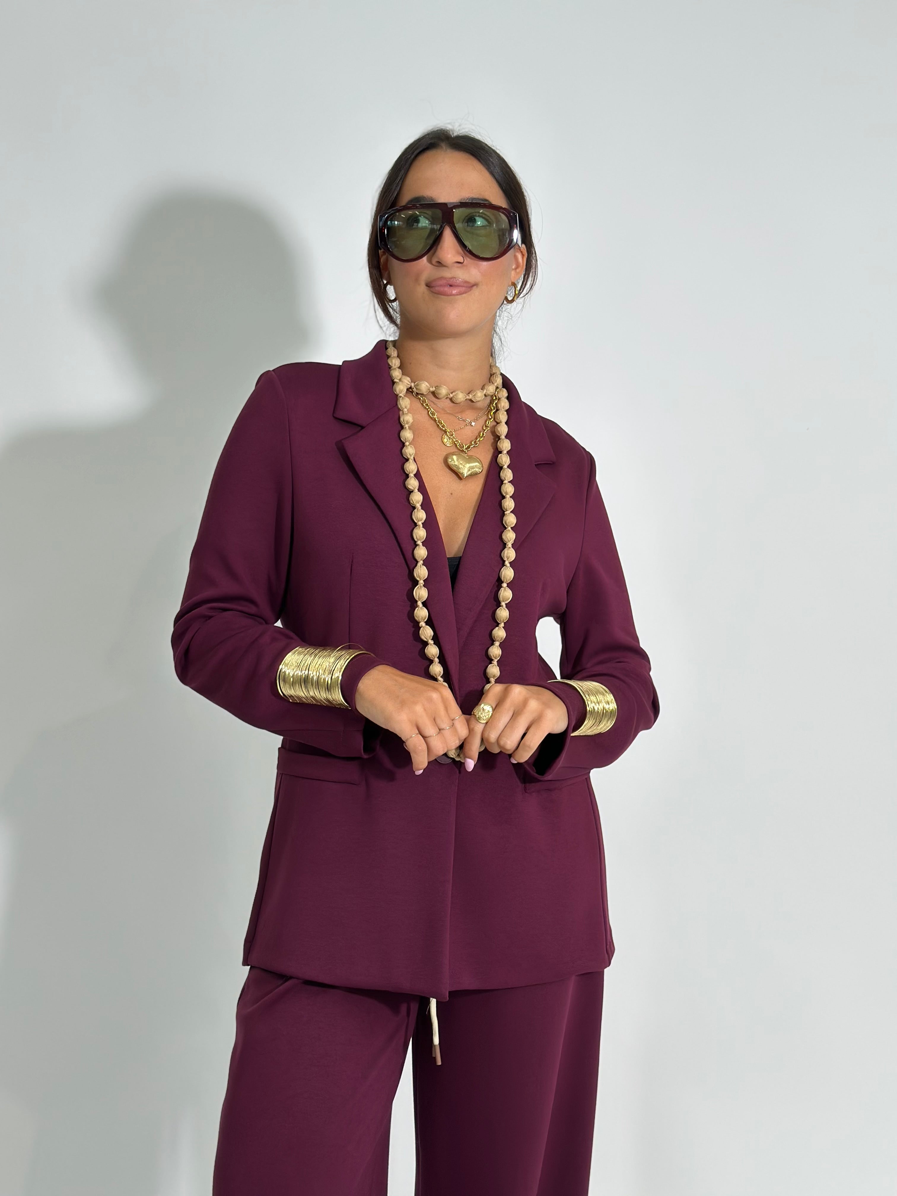 Giacca viscosa 27435 BORDO'