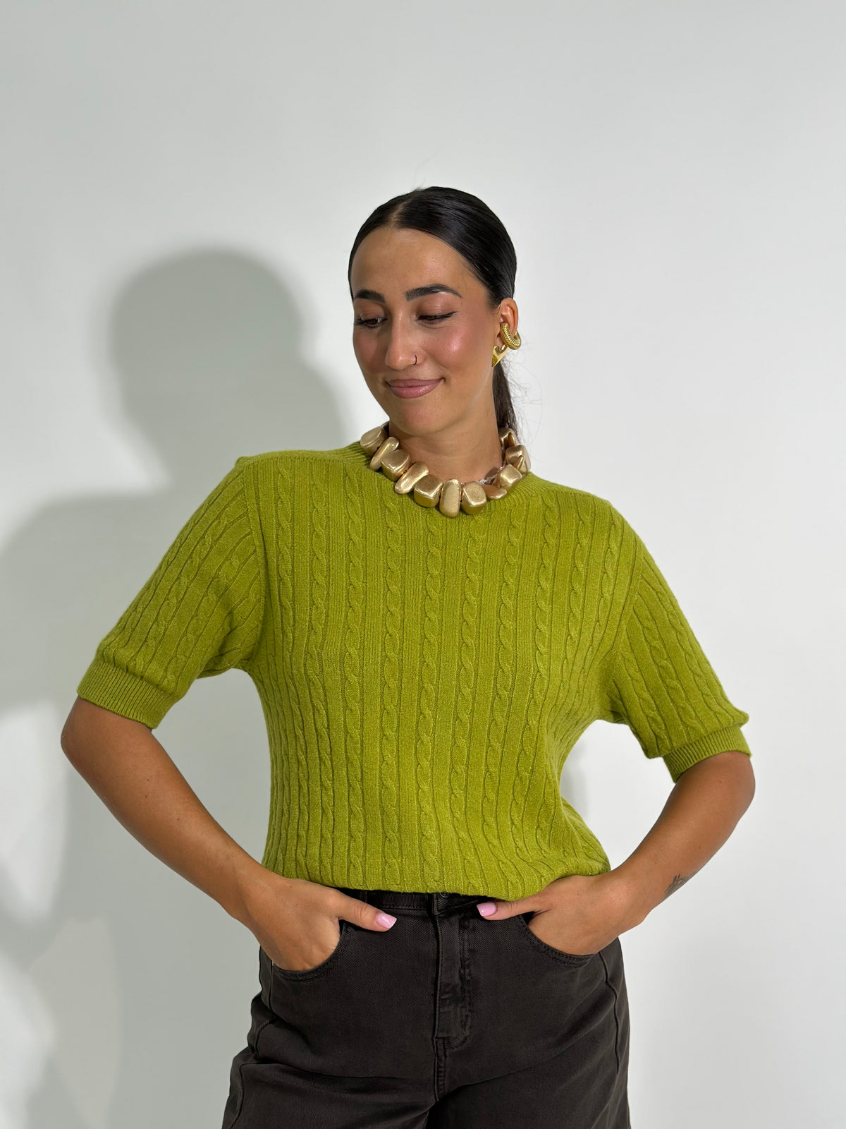 Maglia trecce 6040