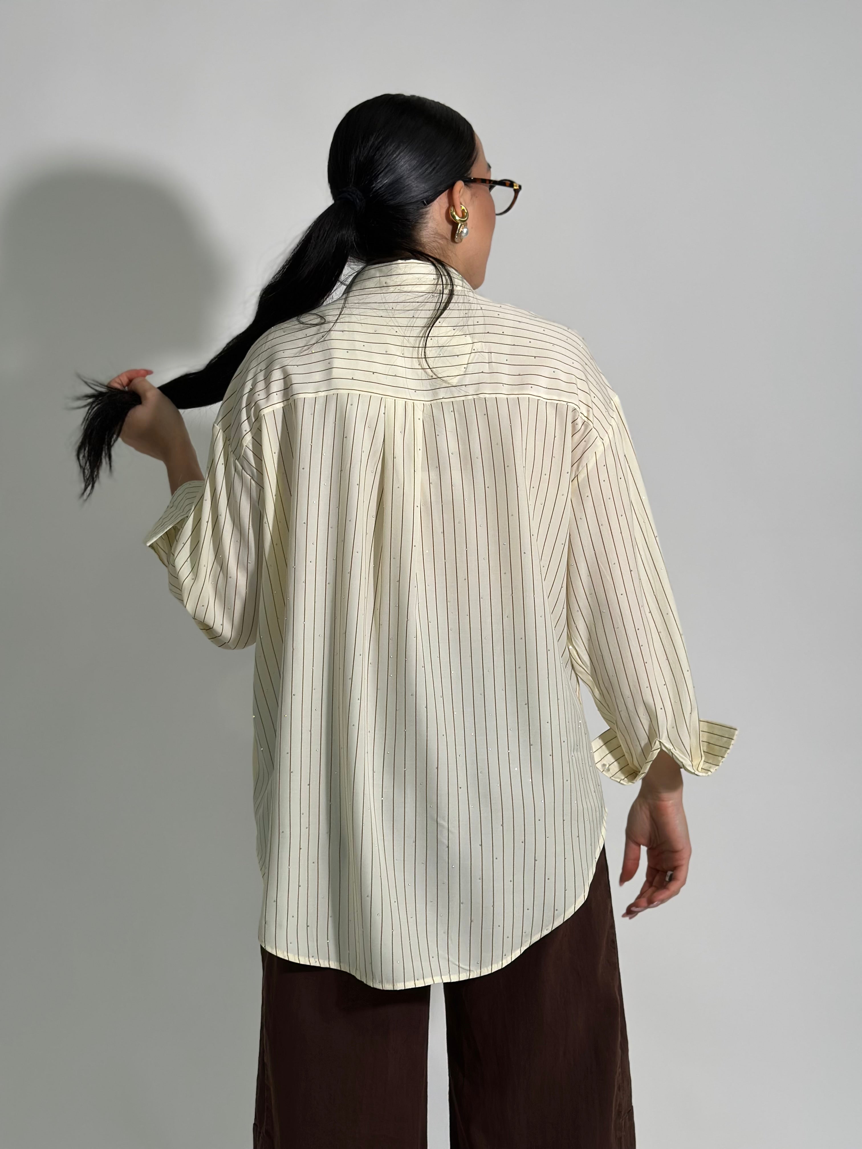 Camicia riga brillantino 17220