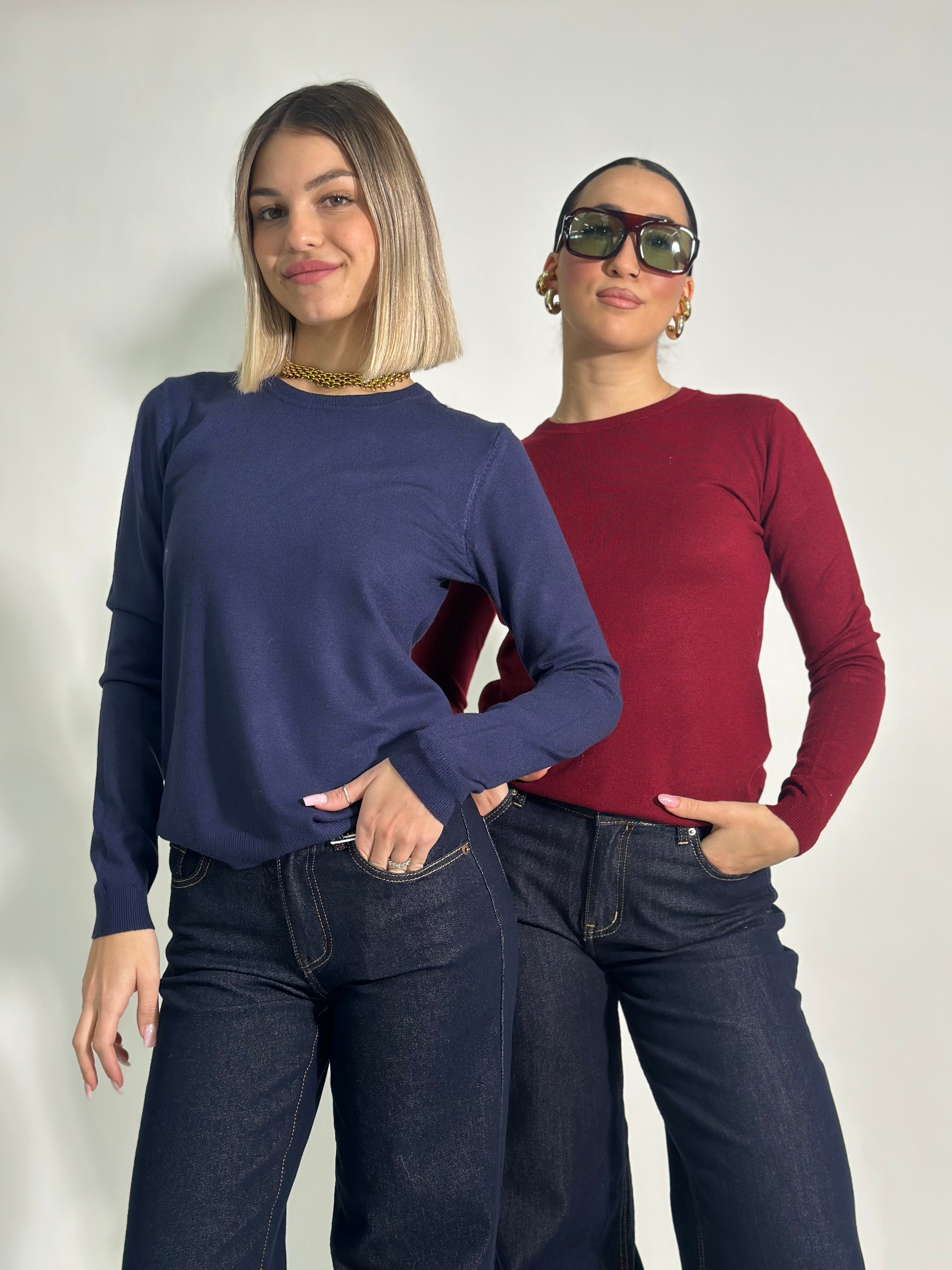 Maglia girocollo basic C652