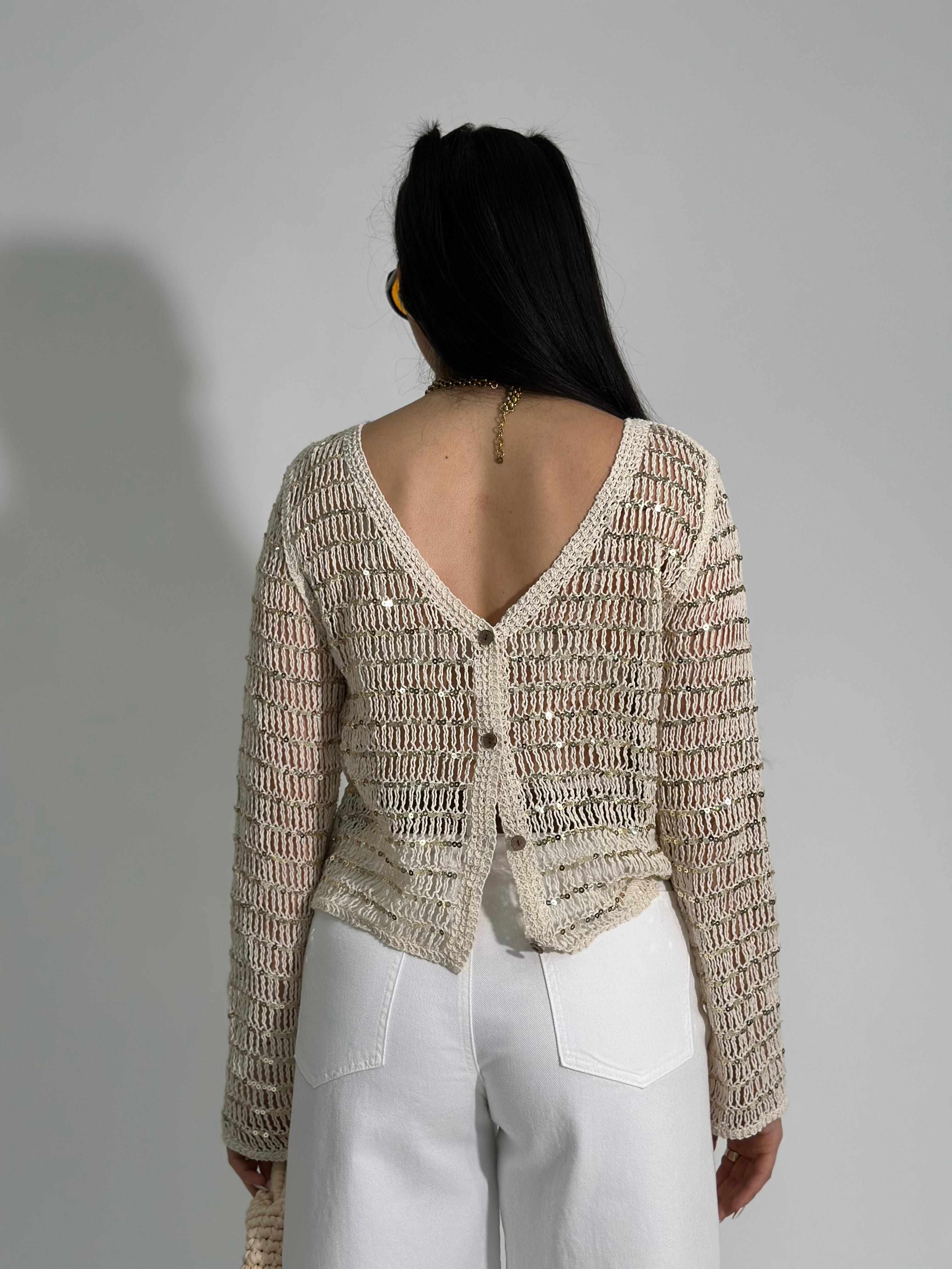 Maglia paillettes 28142
