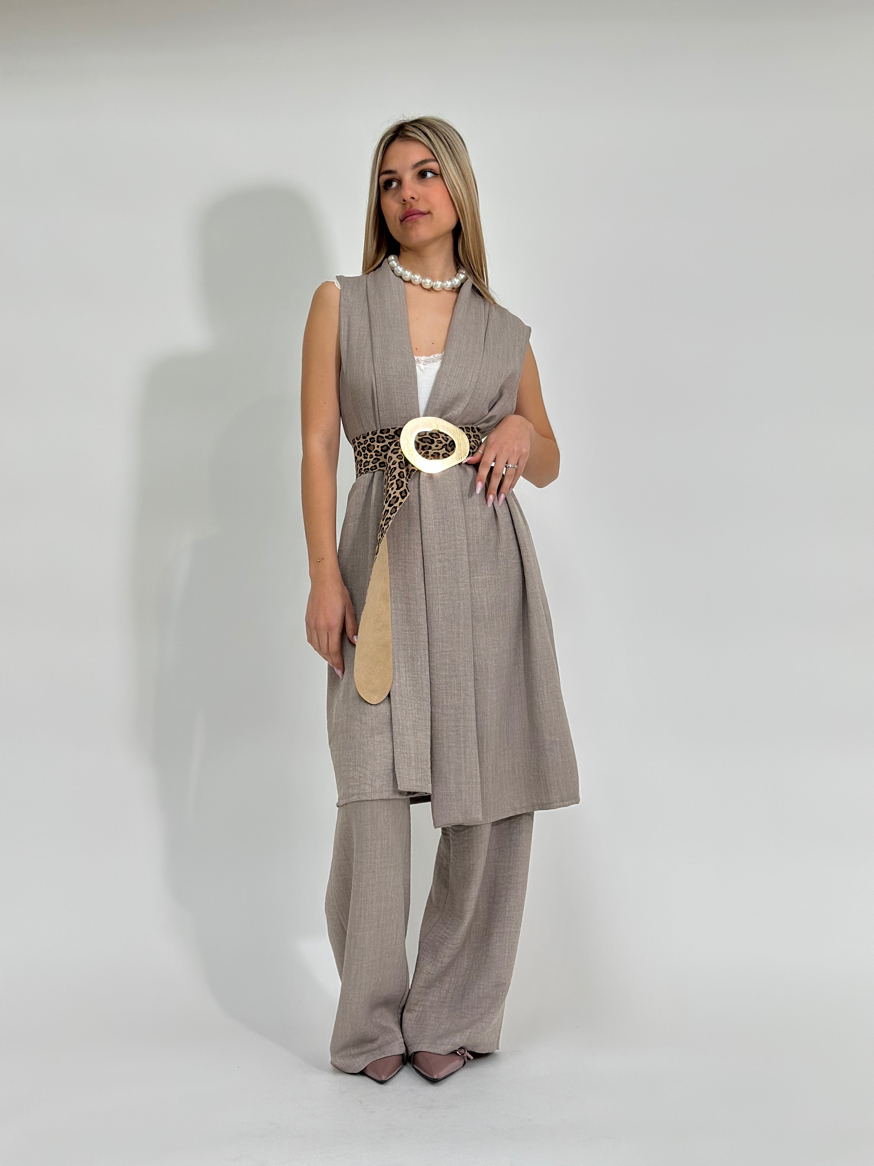 Completo smanicato 90487 TAUPE