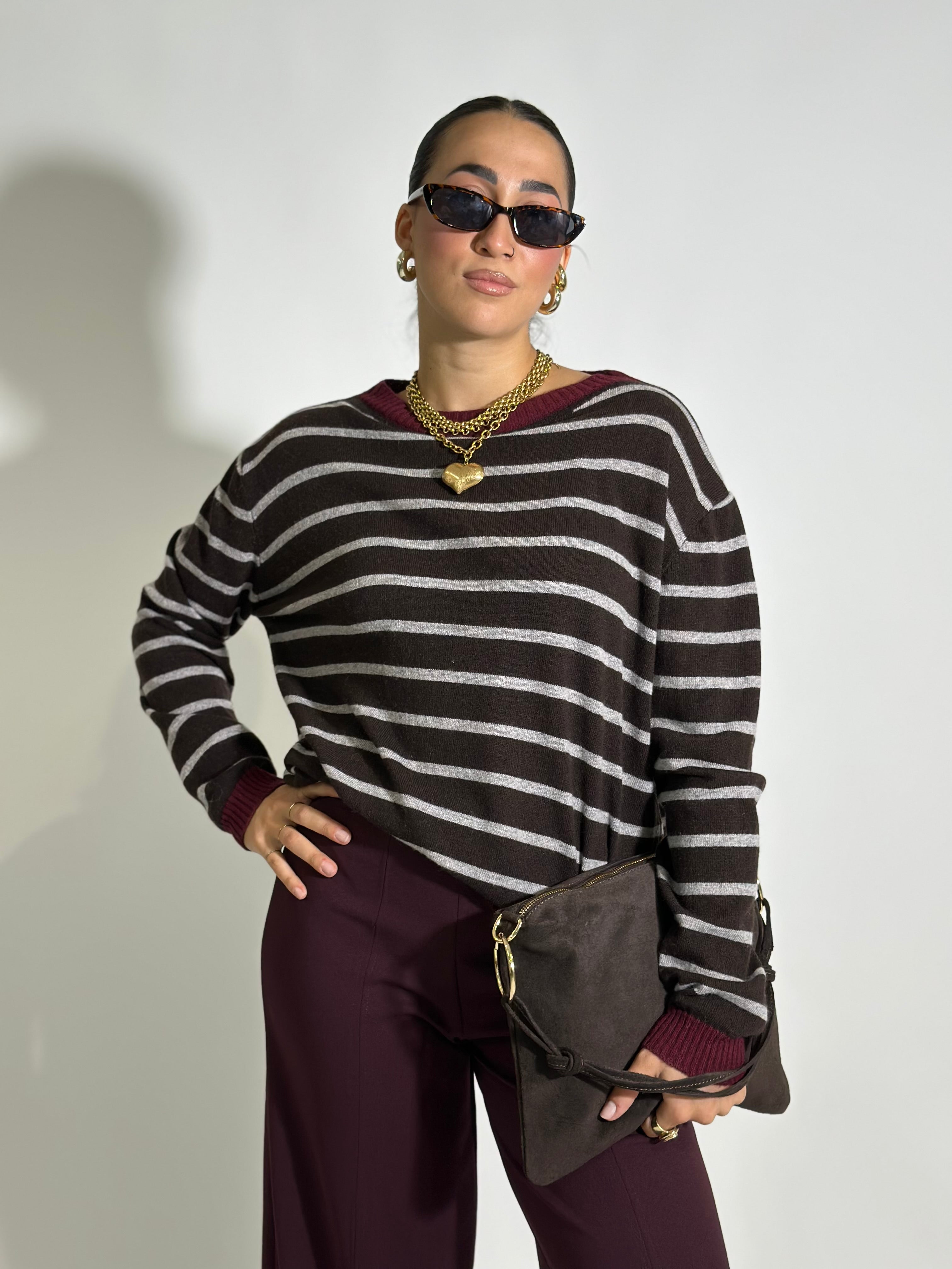 Maglia Cashmere blend 10207 MORO