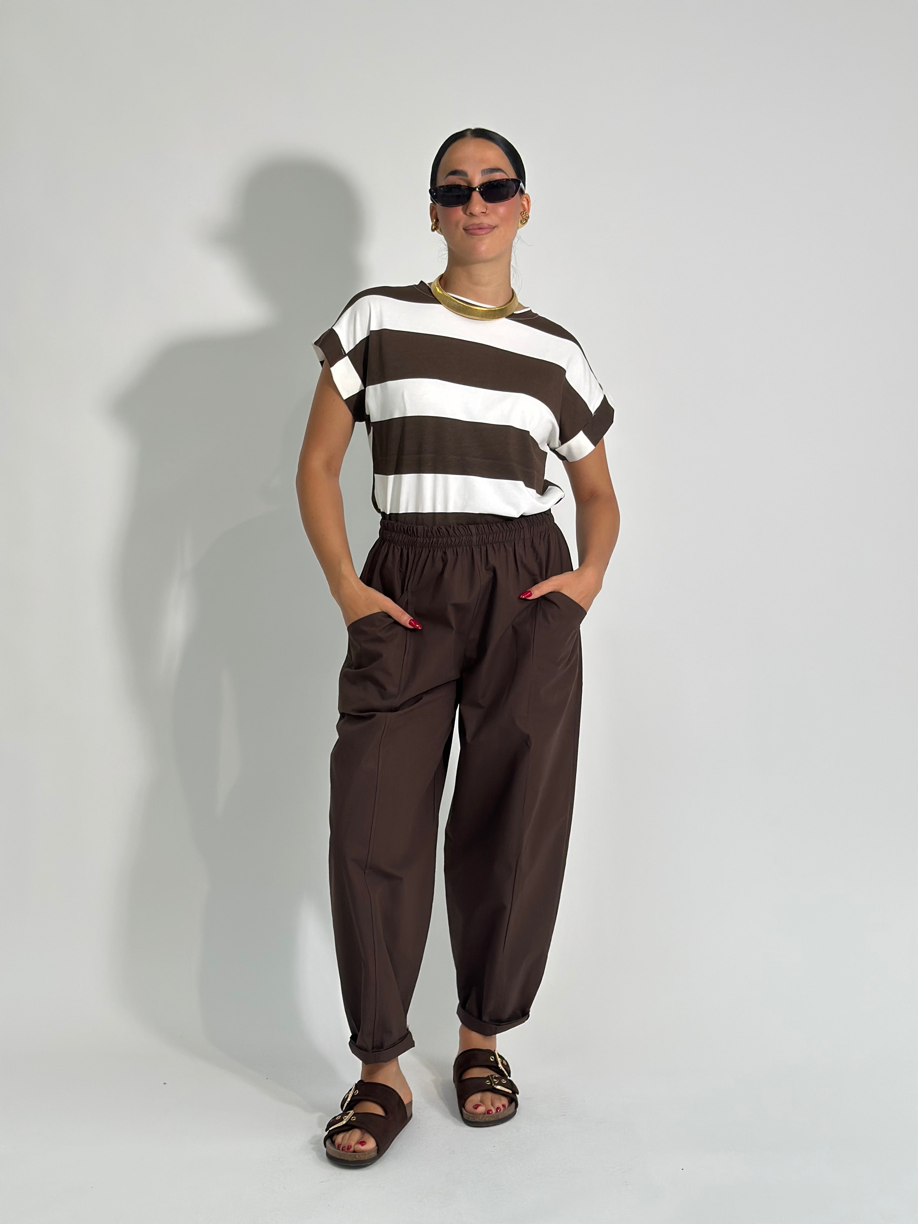 Pantalone baloon 83206 CIOCCO