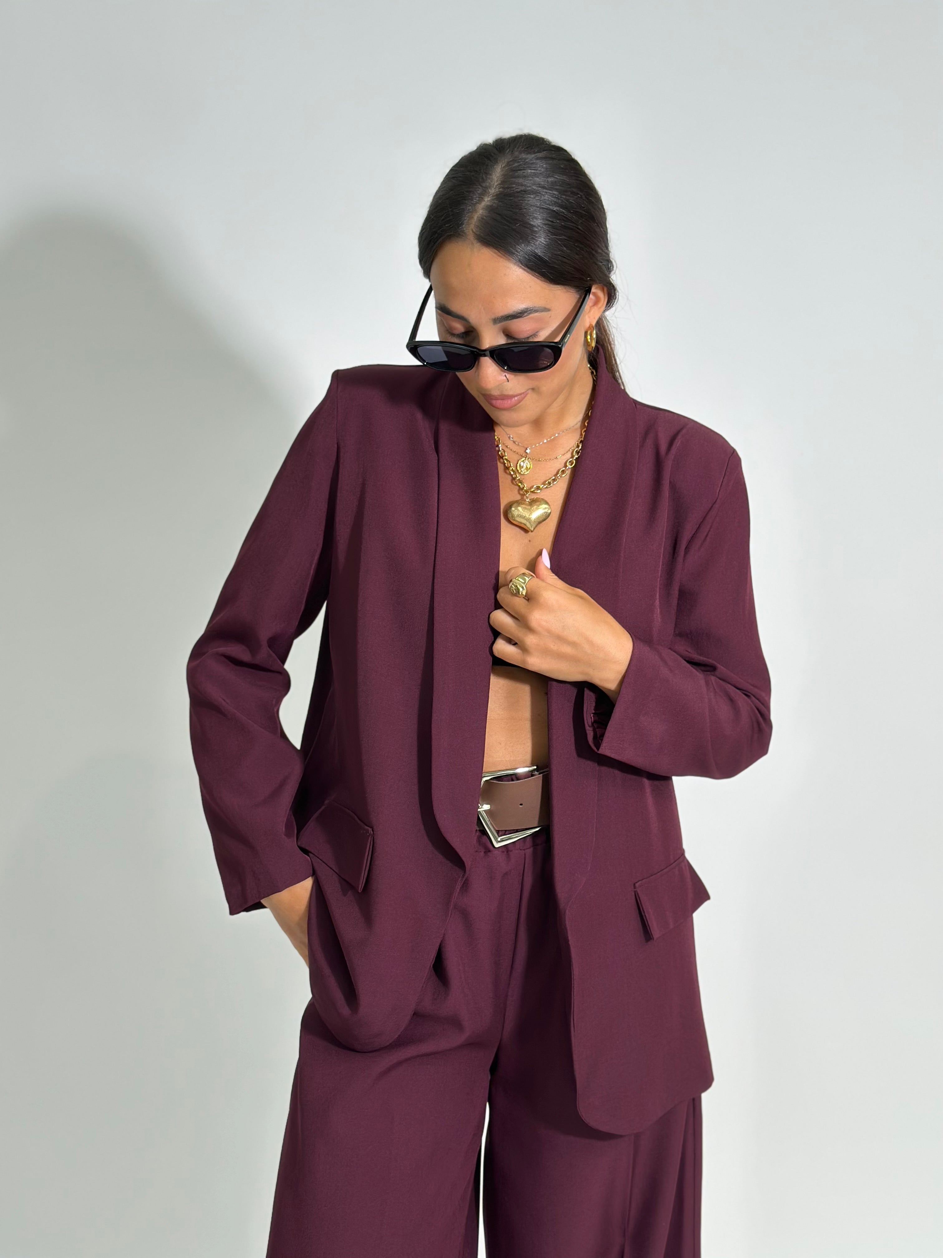 Giacca reverse 25433 BORDO'