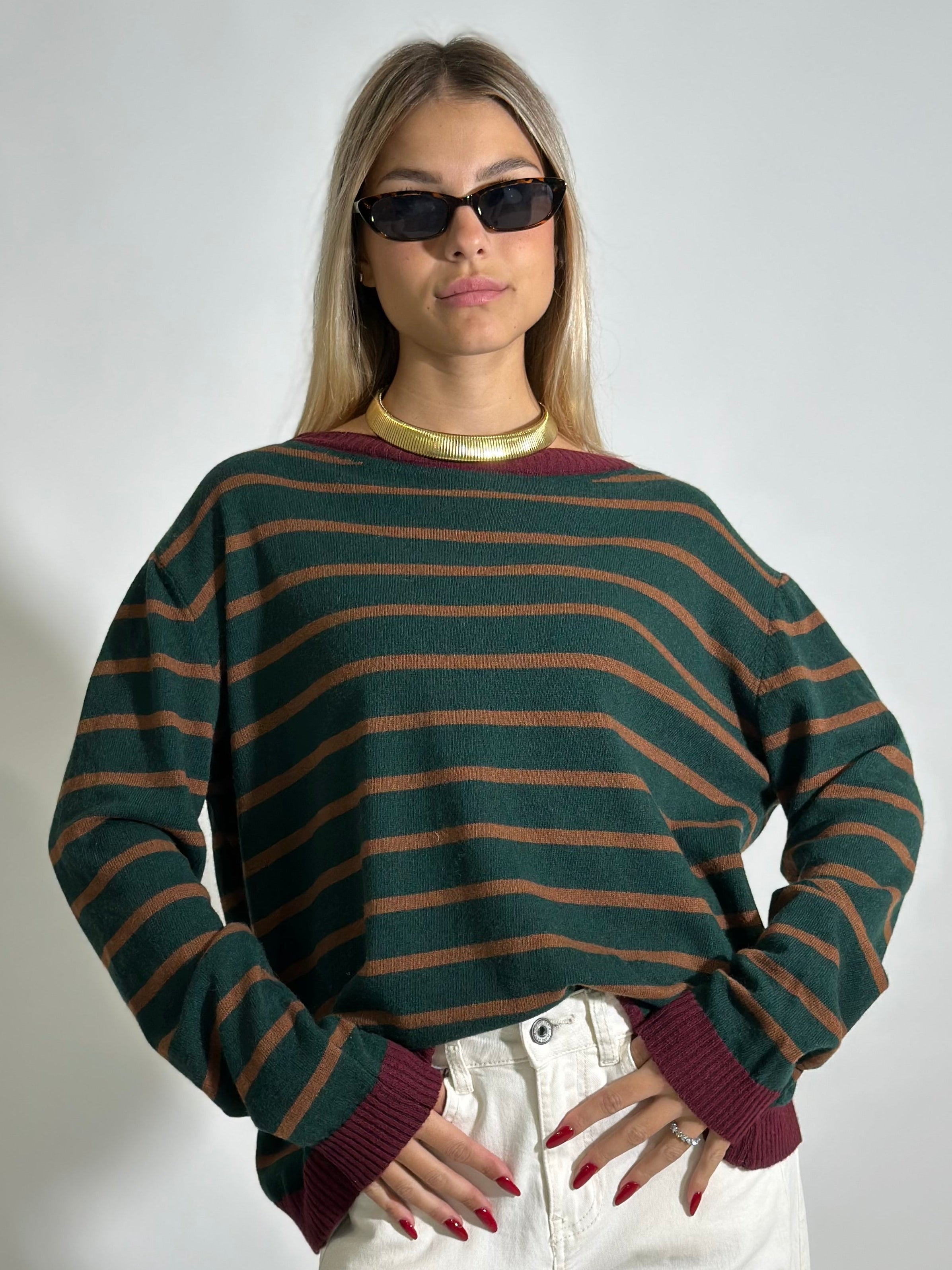 Maglia Cashmere blend 10207 VERDE