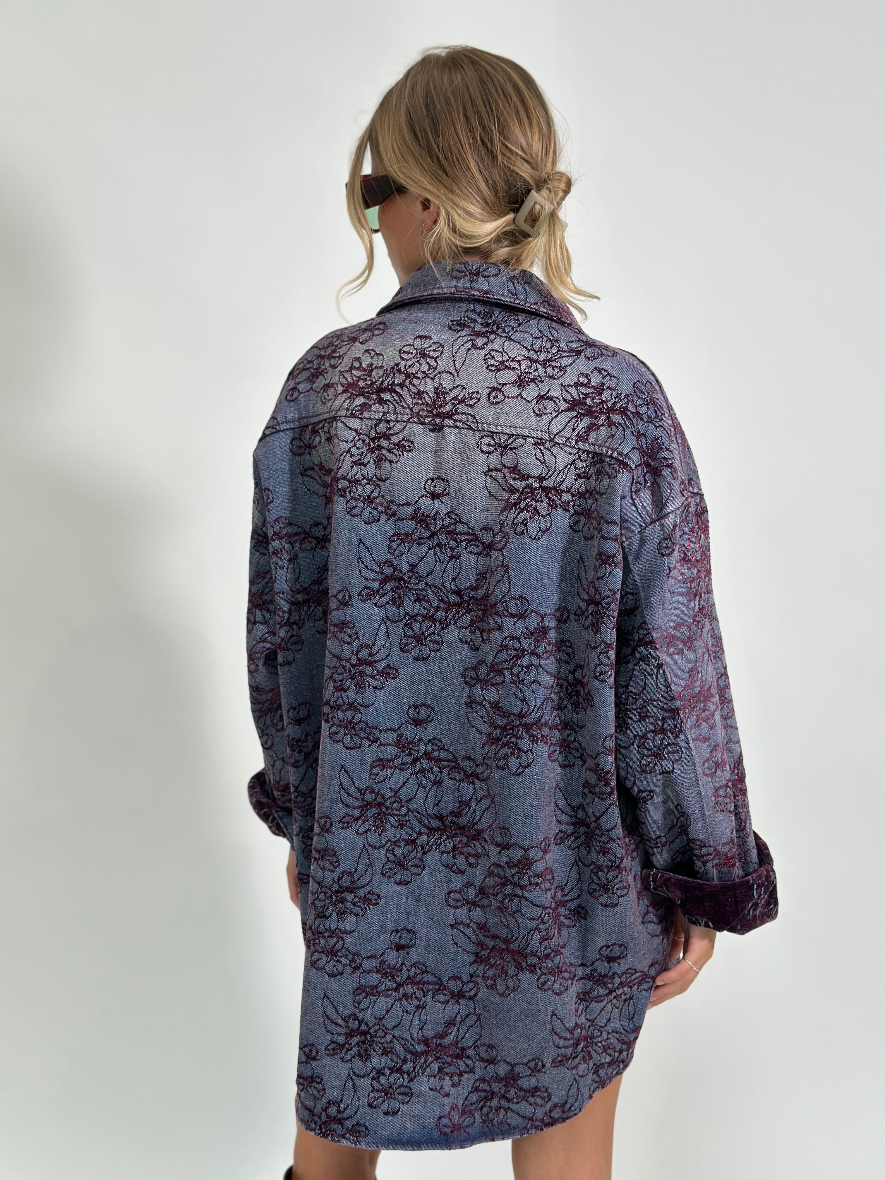 Giacca denim strass Purple 1320
