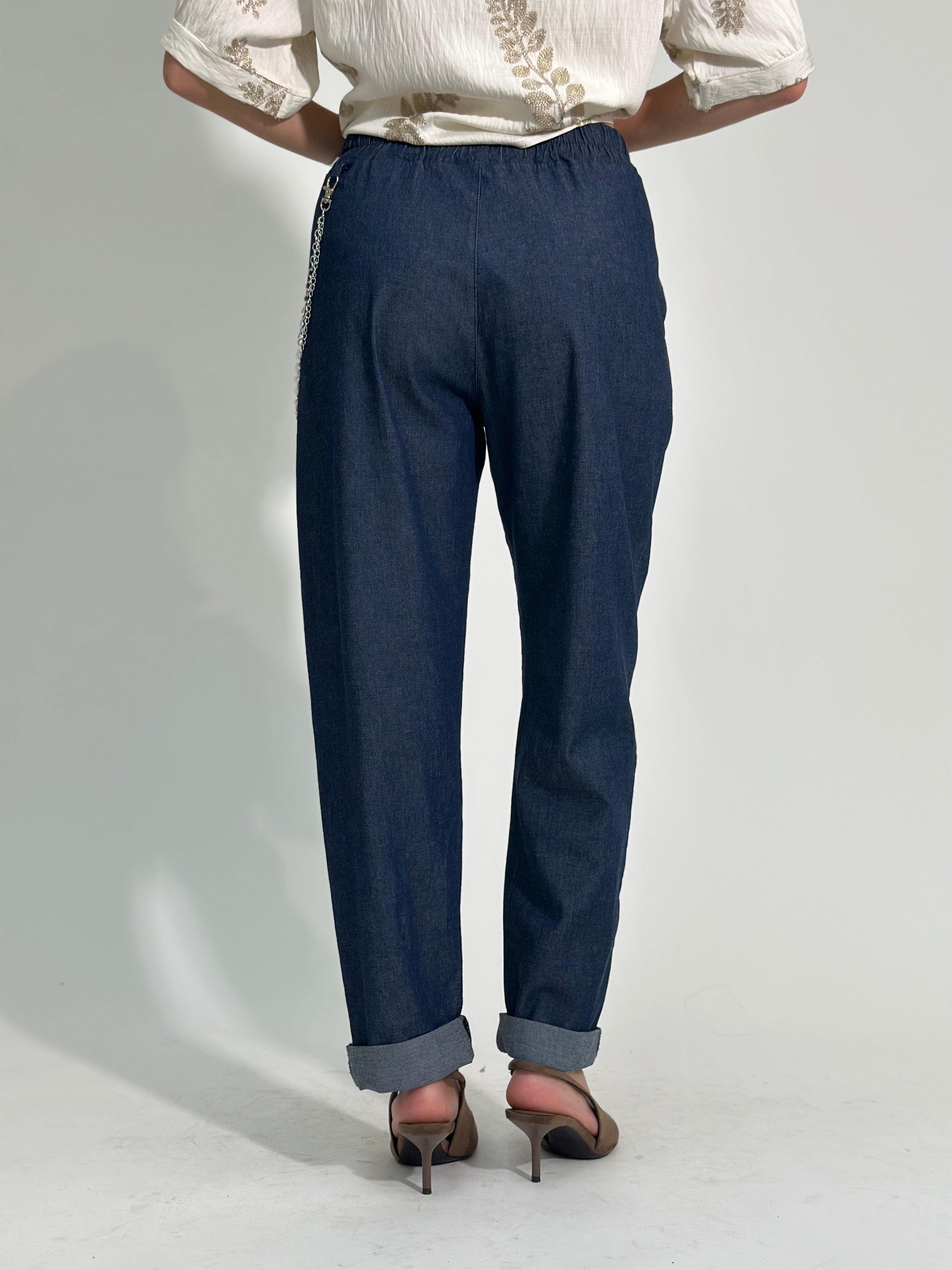 Pantalone chambray catena 1513