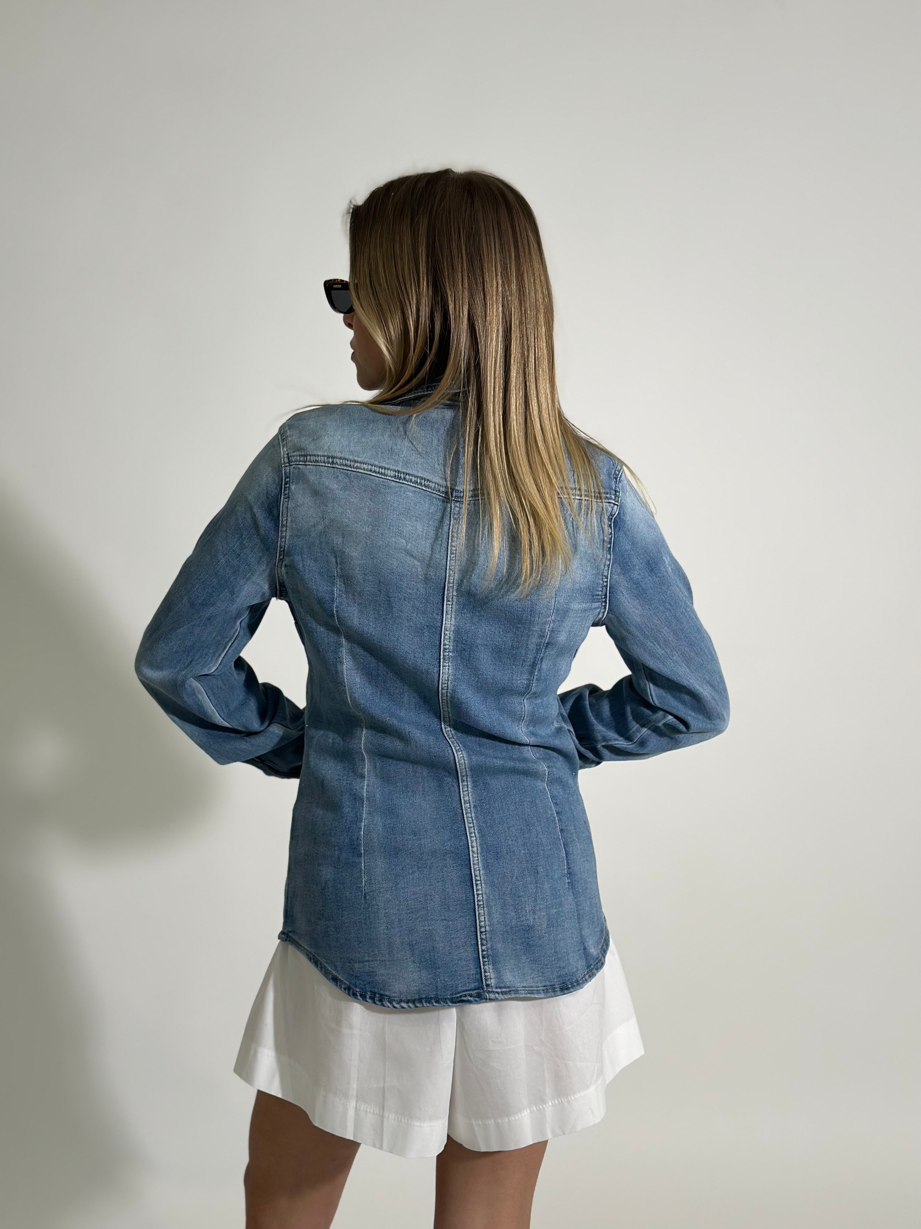 Camicia jeans gioiello H7200