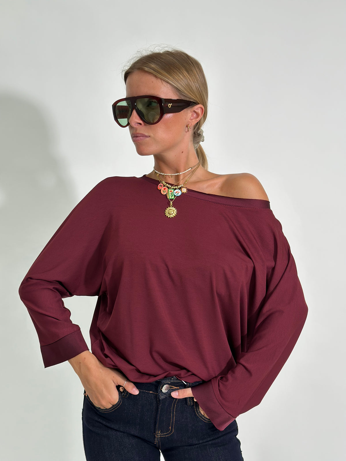 Maglia one 18671 BURGUNDY
