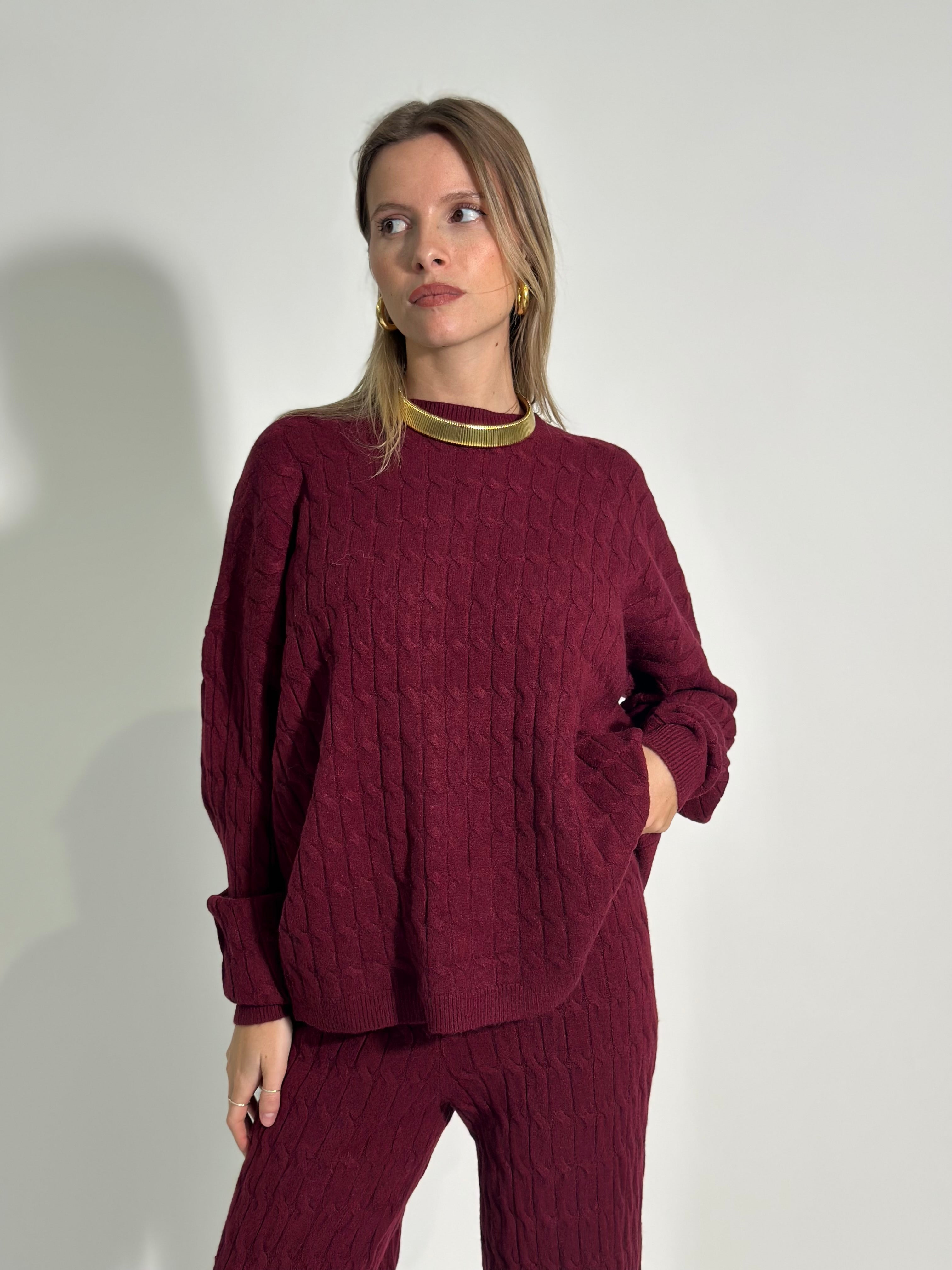 Completo maglia treccia QF9876 3+1 OMAGGIO