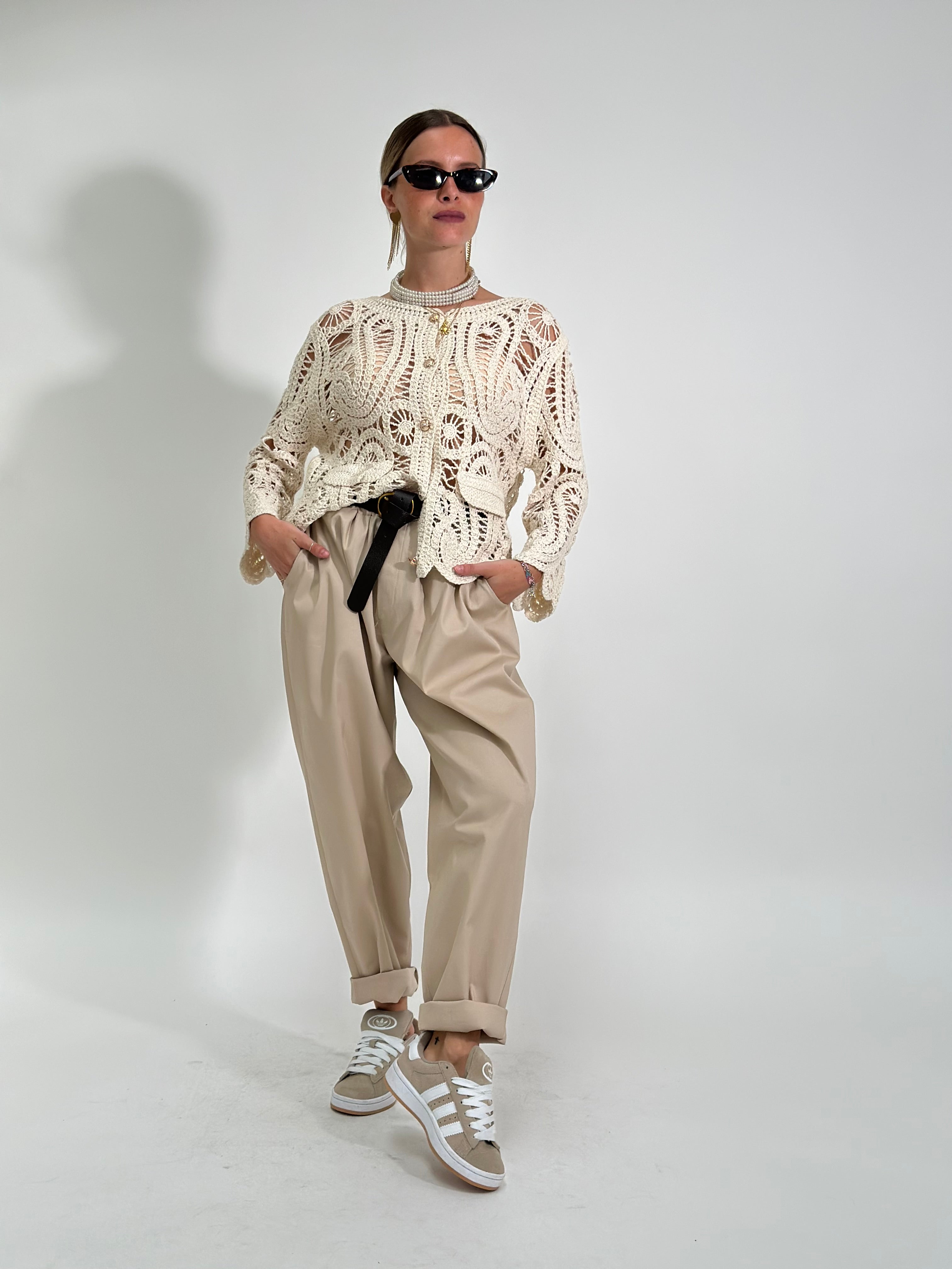 Pantalone gabardine 3297 BEIGE