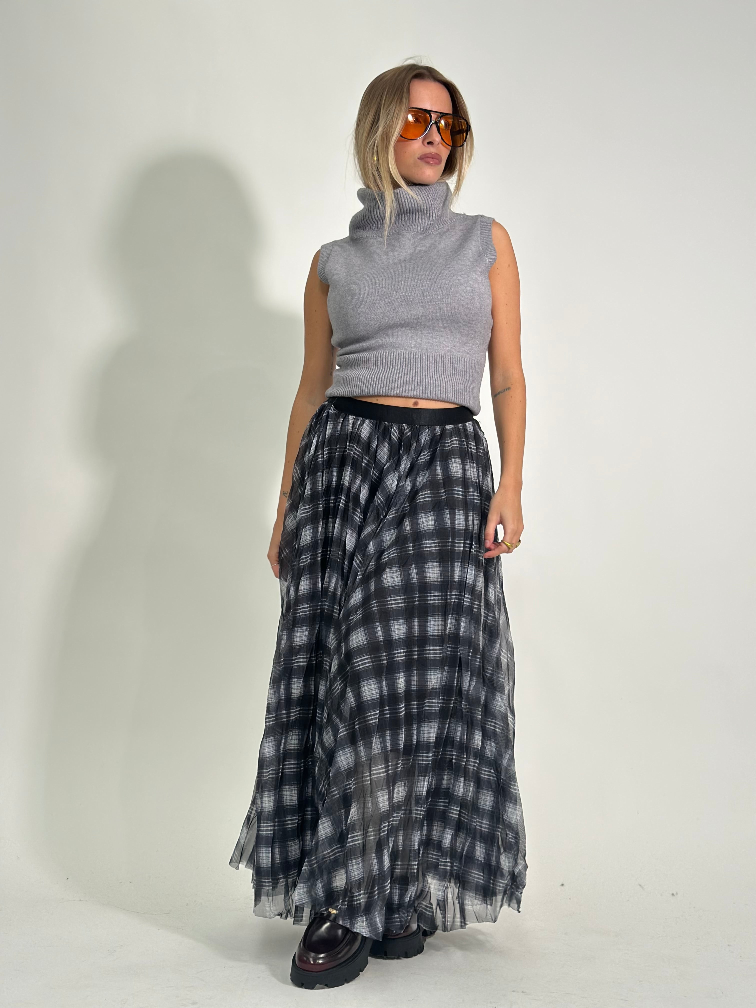 Gonna tulle 8821 NERO-BIANCO