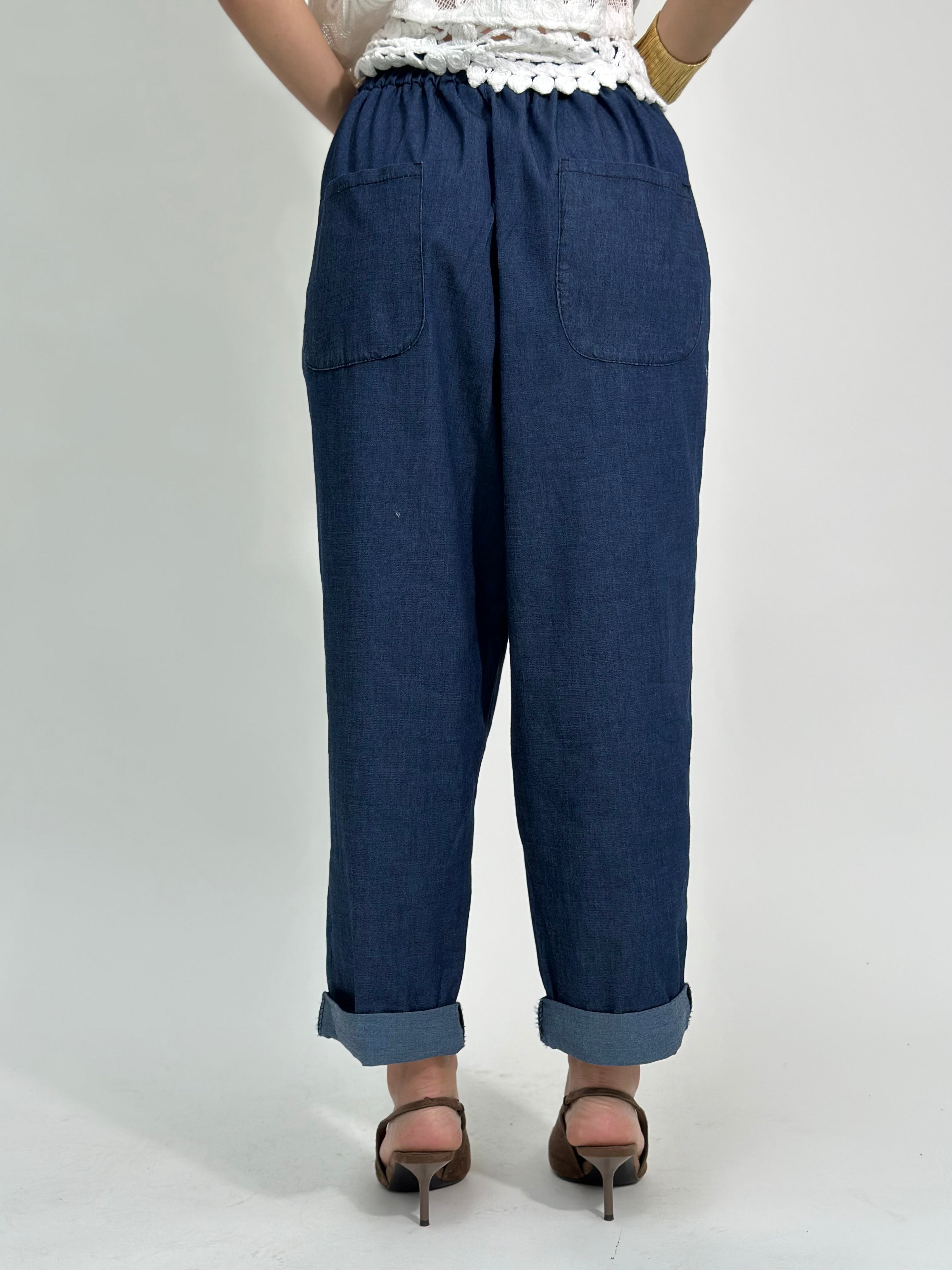 Pantalone chambray over 2902