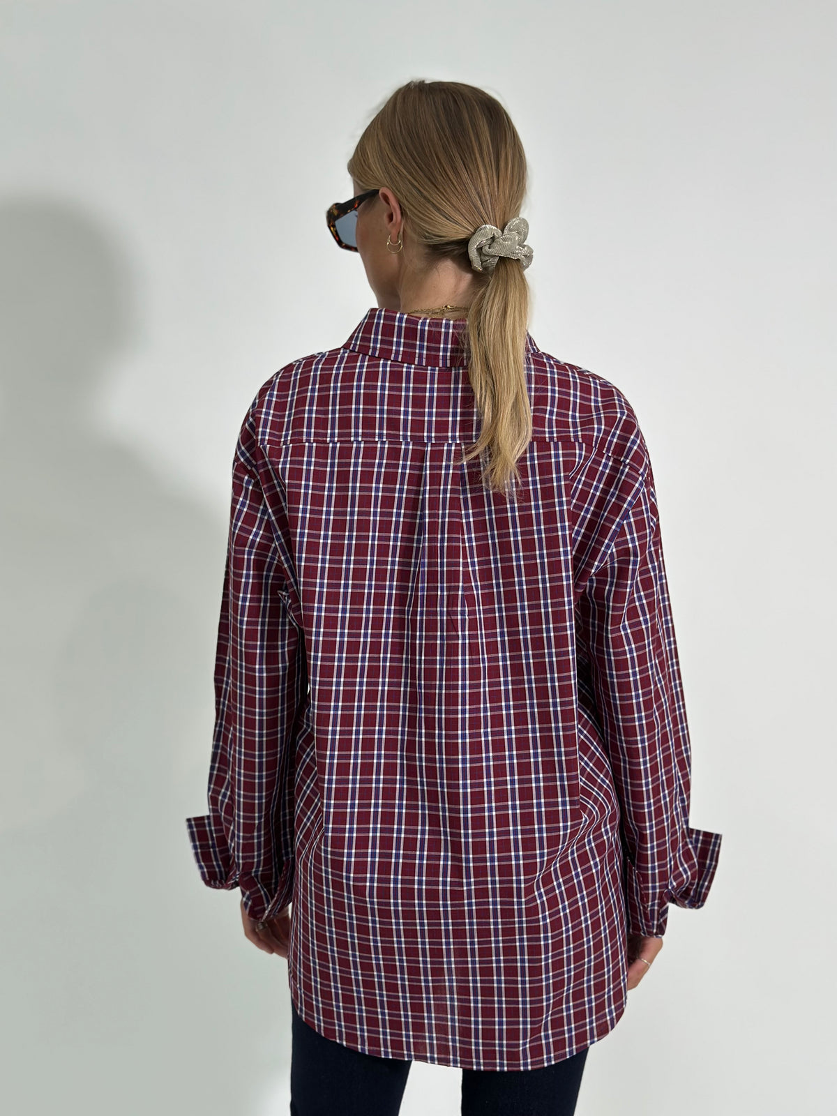 Camicia Madras 17299 bordò