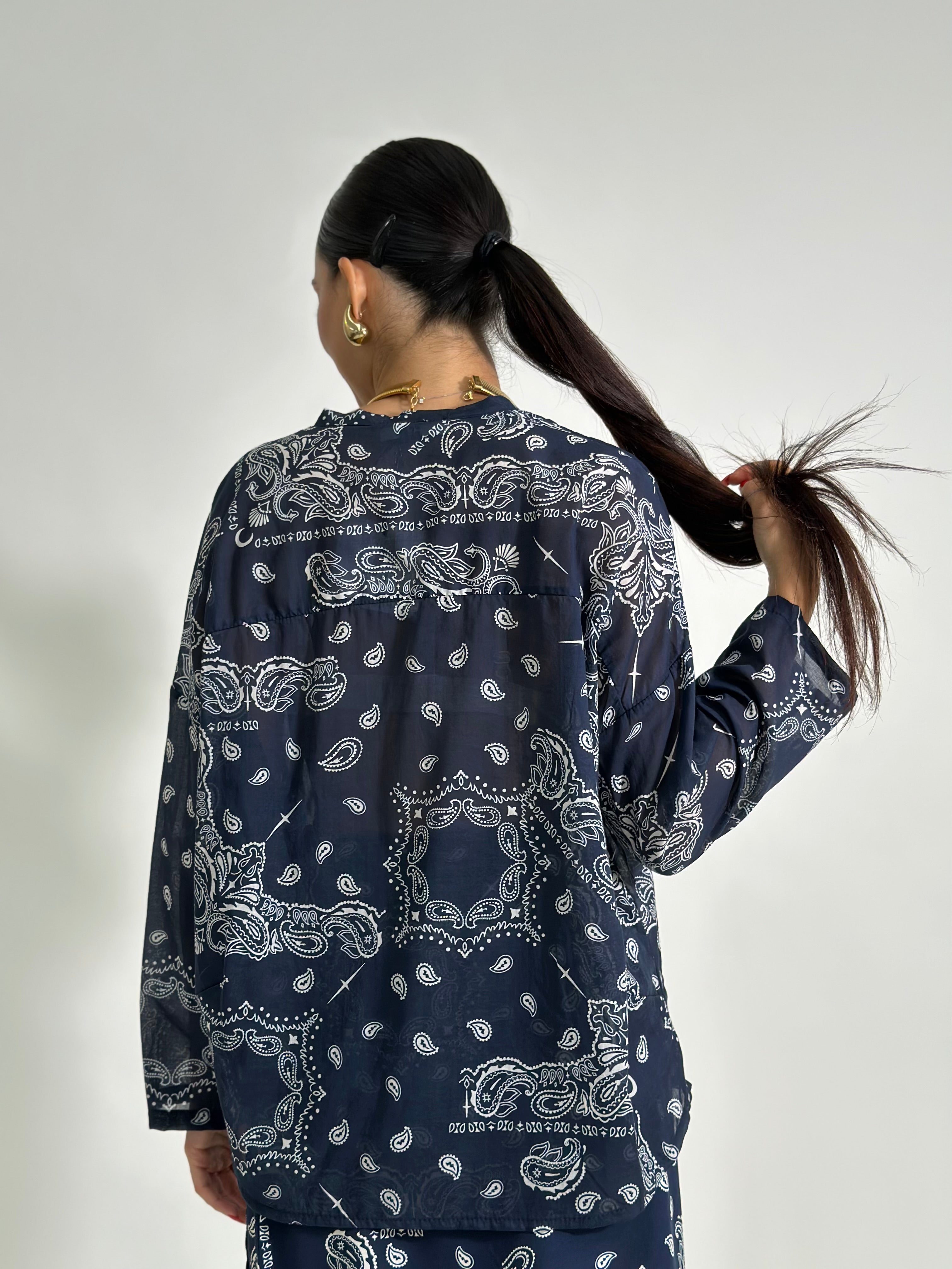 Camicia Bandana 21504 BLU
