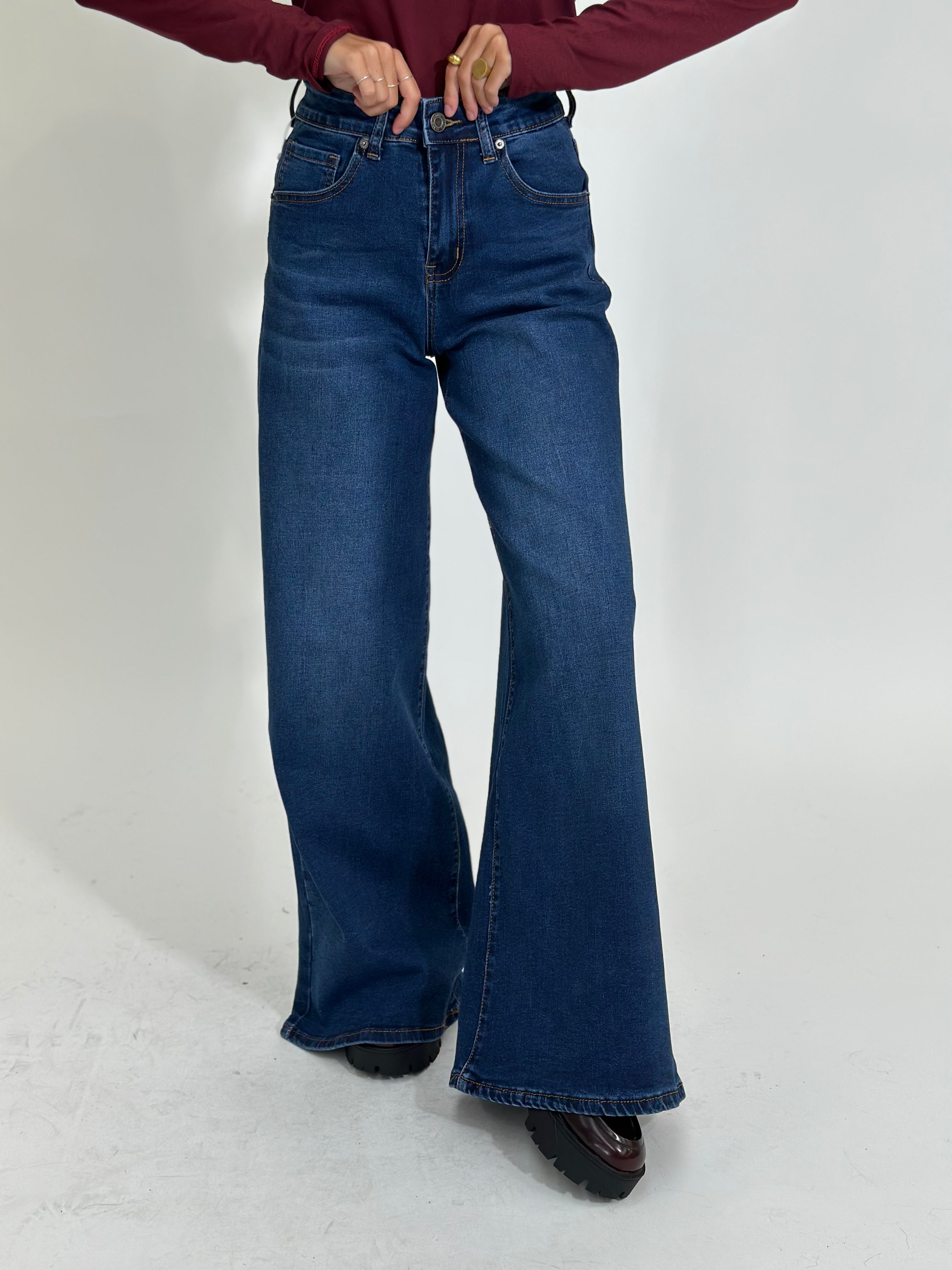 Jeans wide leg C3700