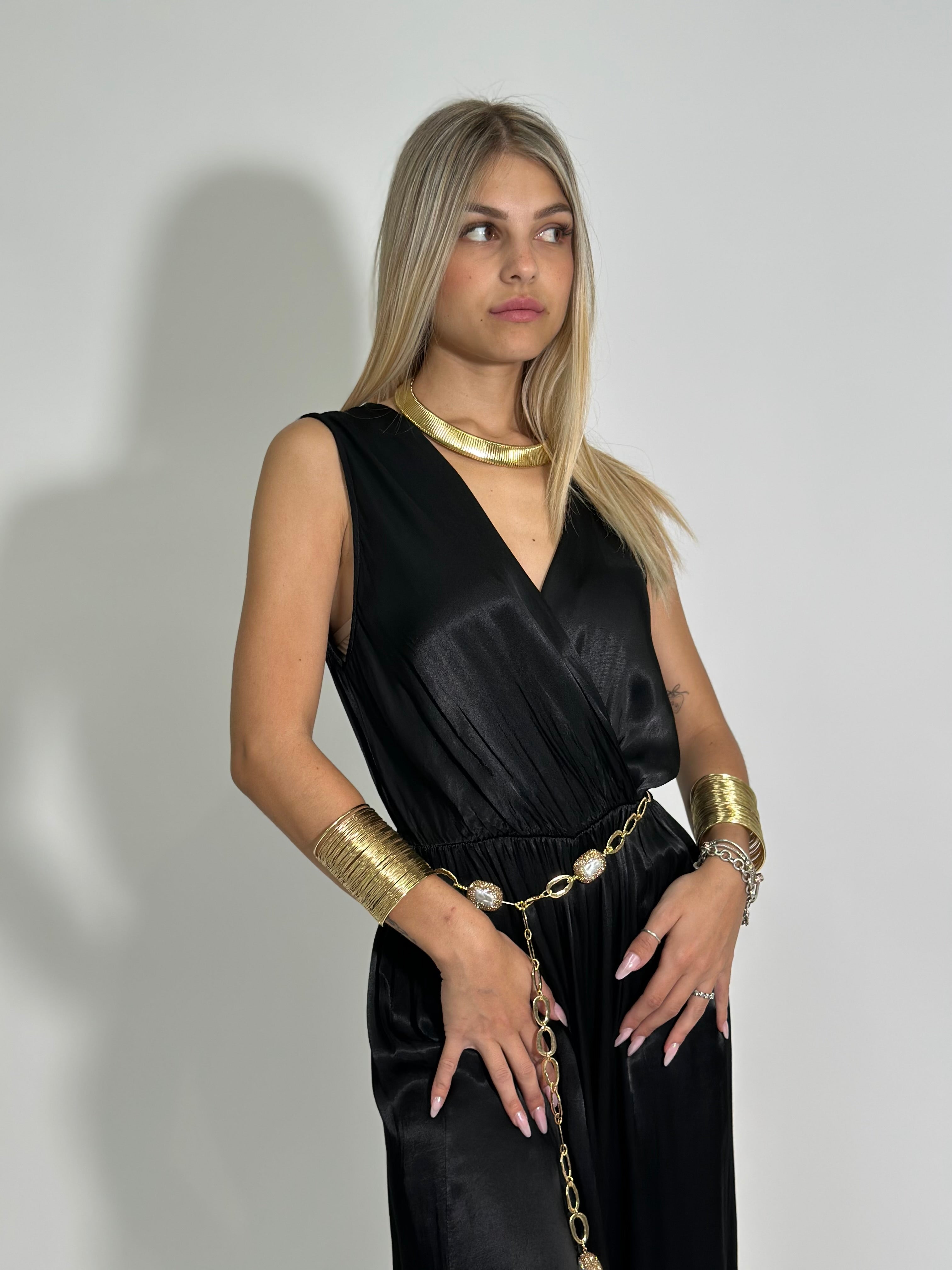Tuta satin 6508 NERO